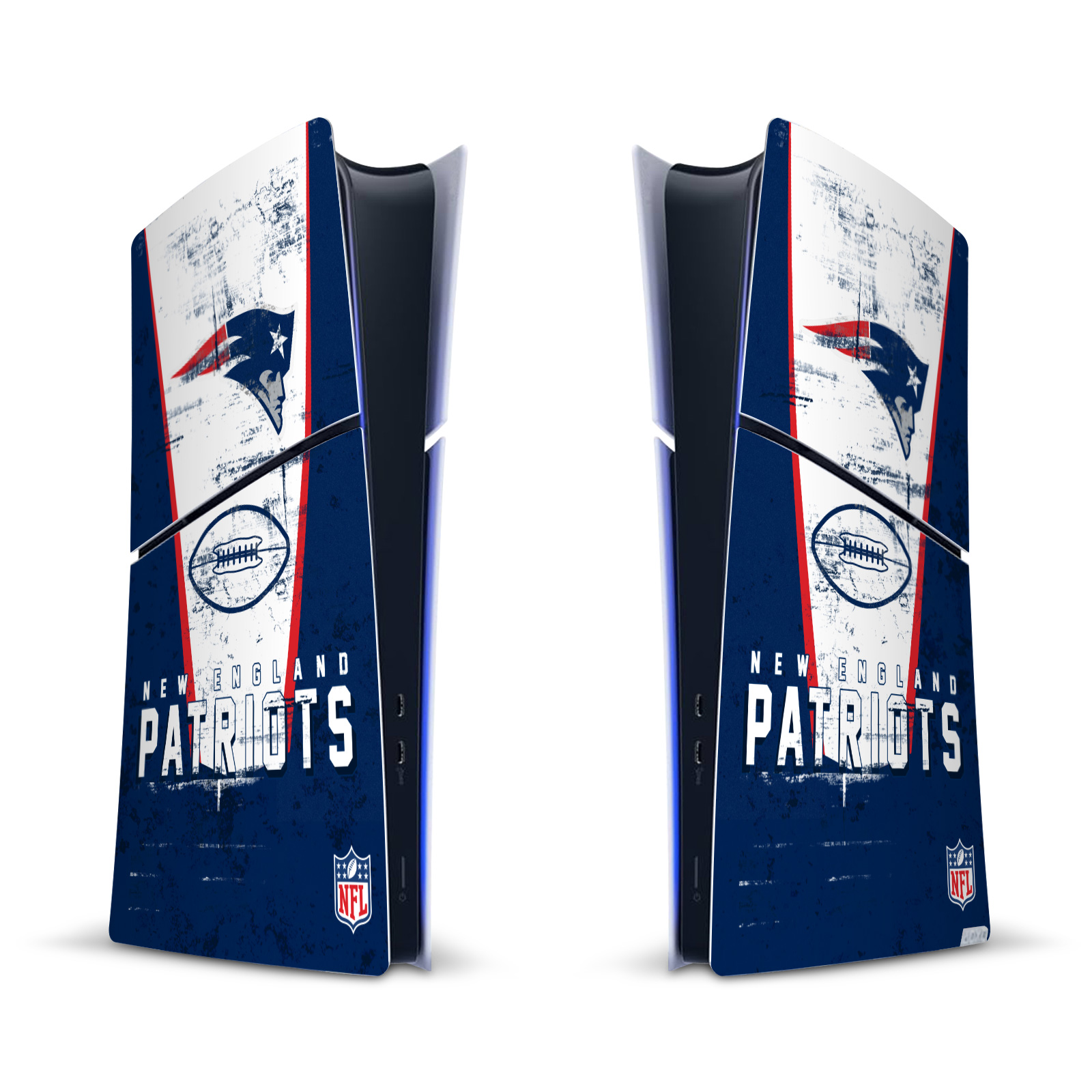 NFL NEW ENGLAND PATRIOTS VINYL SKIN DECAL FOR PS5 SLIM DIGITAL EDITION CONSOLE