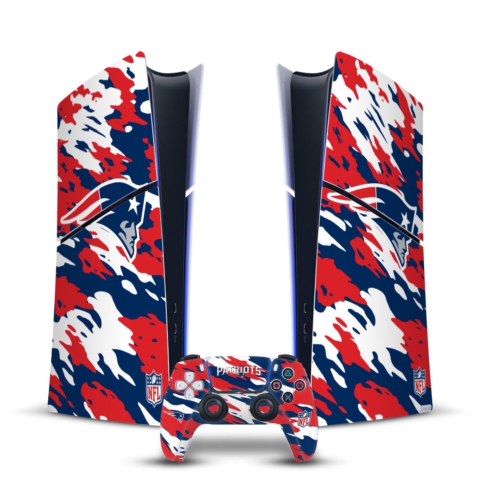 NFL NEW ENGLAND PATRIOTS VINYL SKIN FOR PS5 SLIM DIGITAL CONSOLE & CONTROLLER