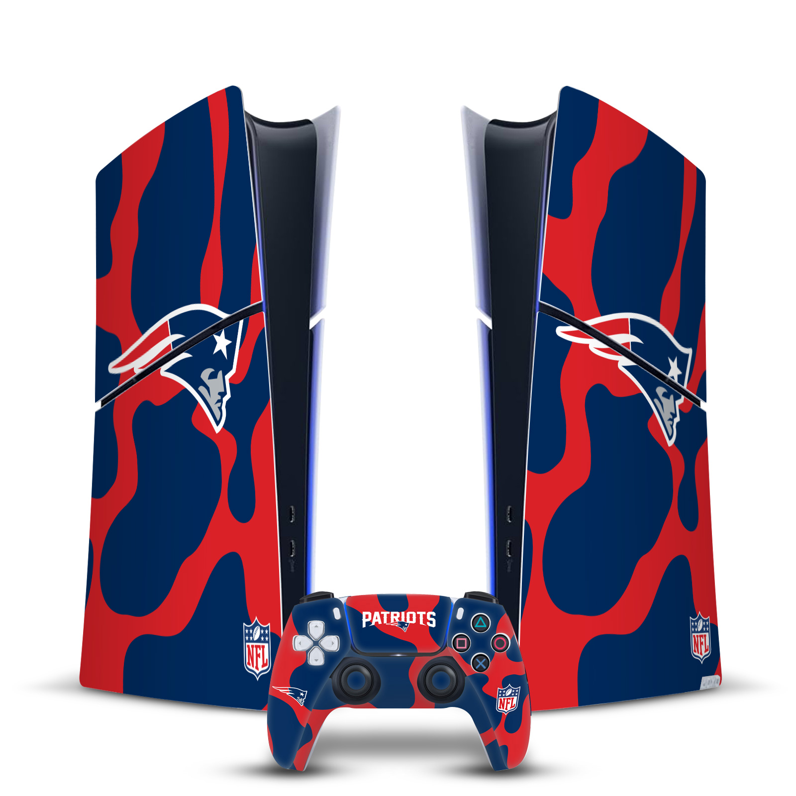 NFL NEW ENGLAND PATRIOTS VINYL SKIN FOR PS5 SLIM DIGITAL CONSOLE & CONTROLLER