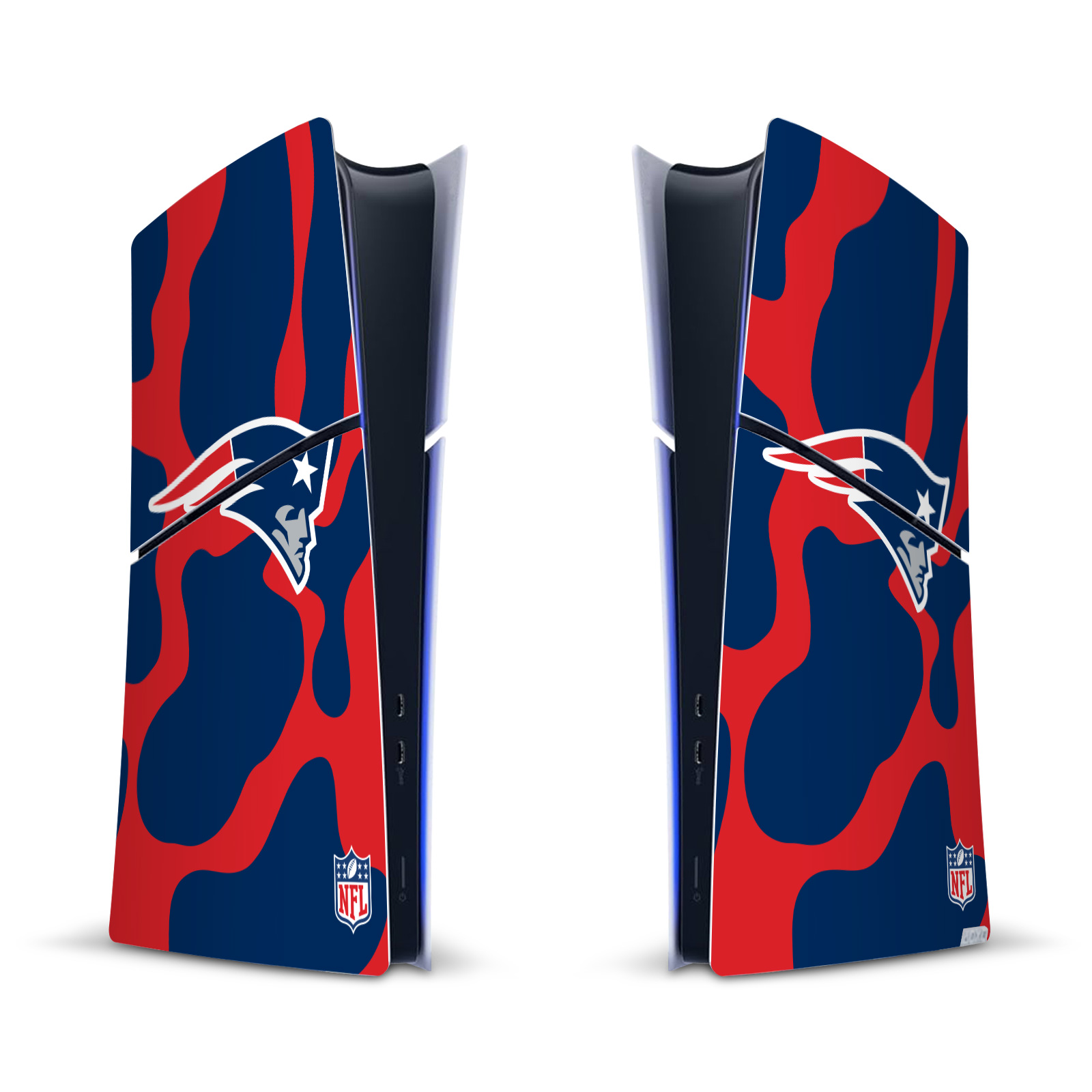 NFL NEW ENGLAND PATRIOTS VINYL SKIN DECAL FOR PS5 SLIM DIGITAL EDITION CONSOLE