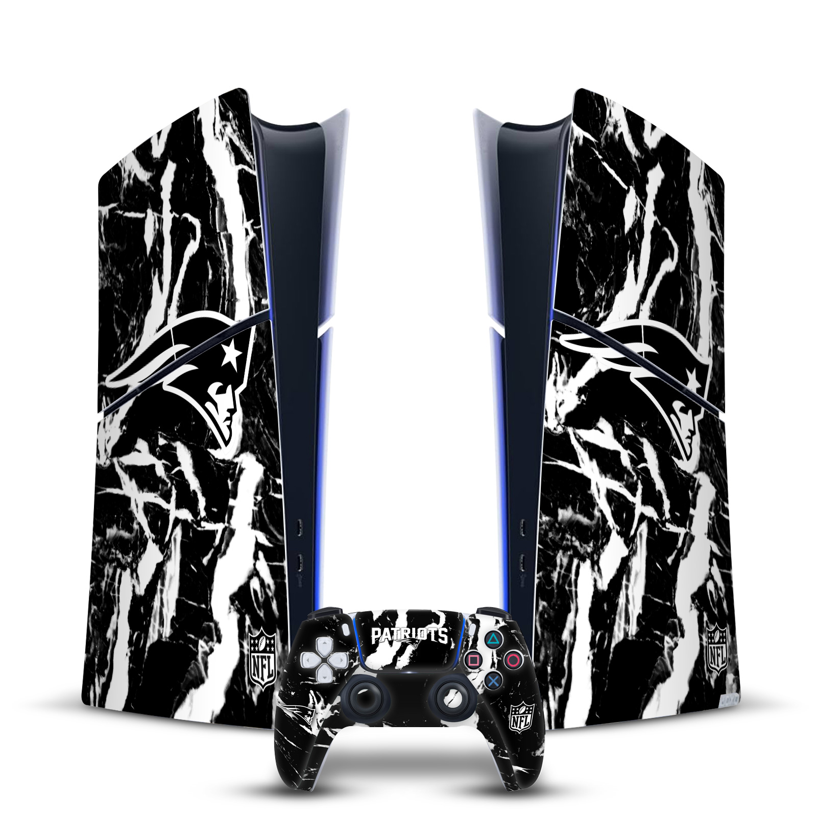 NFL NEW ENGLAND PATRIOTS VINYL SKIN FOR PS5 SLIM DIGITAL CONSOLE & CONTROLLER