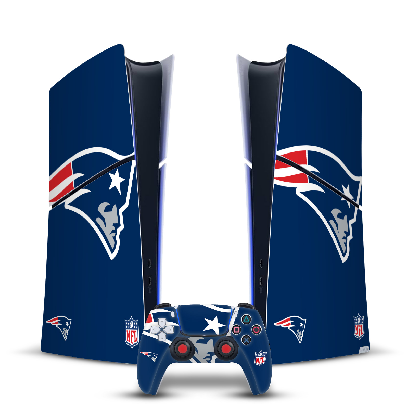 NFL NEW ENGLAND PATRIOTS VINYL SKIN FOR PS5 SLIM DIGITAL CONSOLE & CONTROLLER