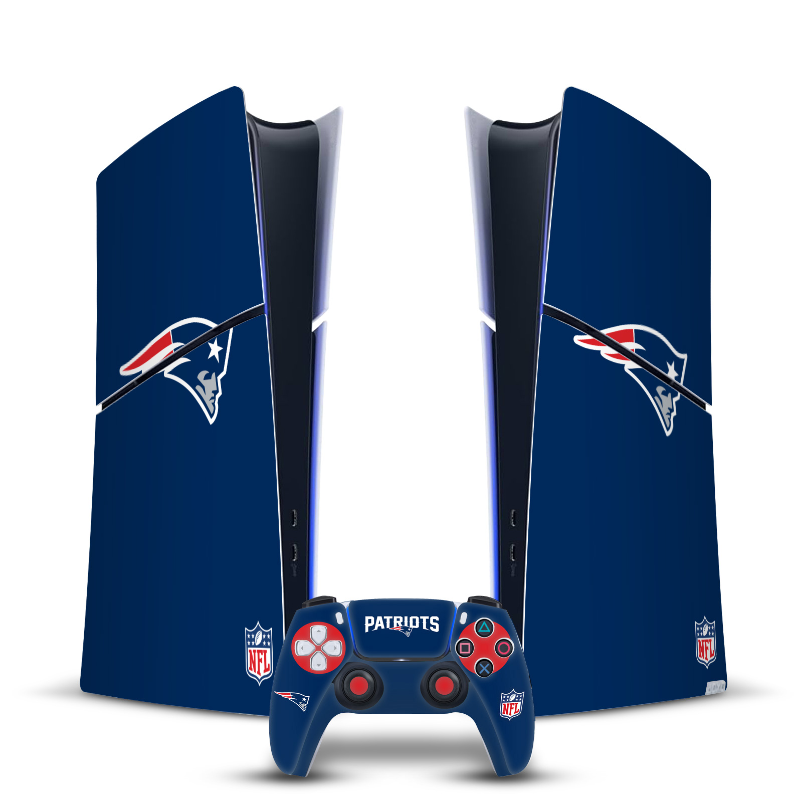 NFL NEW ENGLAND PATRIOTS VINYL SKIN FOR PS5 SLIM DIGITAL CONSOLE & CONTROLLER