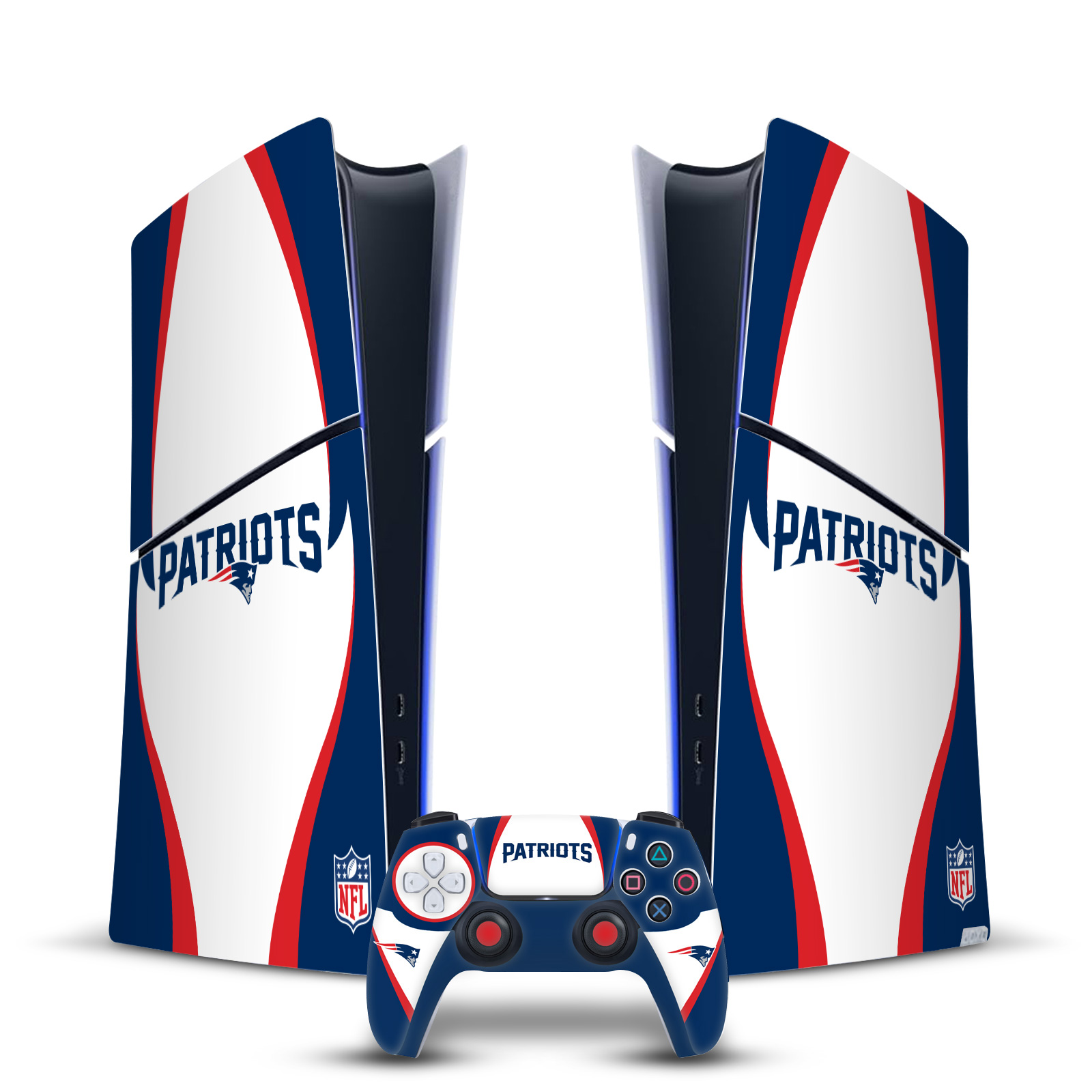 NFL NEW ENGLAND PATRIOTS VINYL SKIN FOR PS5 SLIM DIGITAL CONSOLE & CONTROLLER