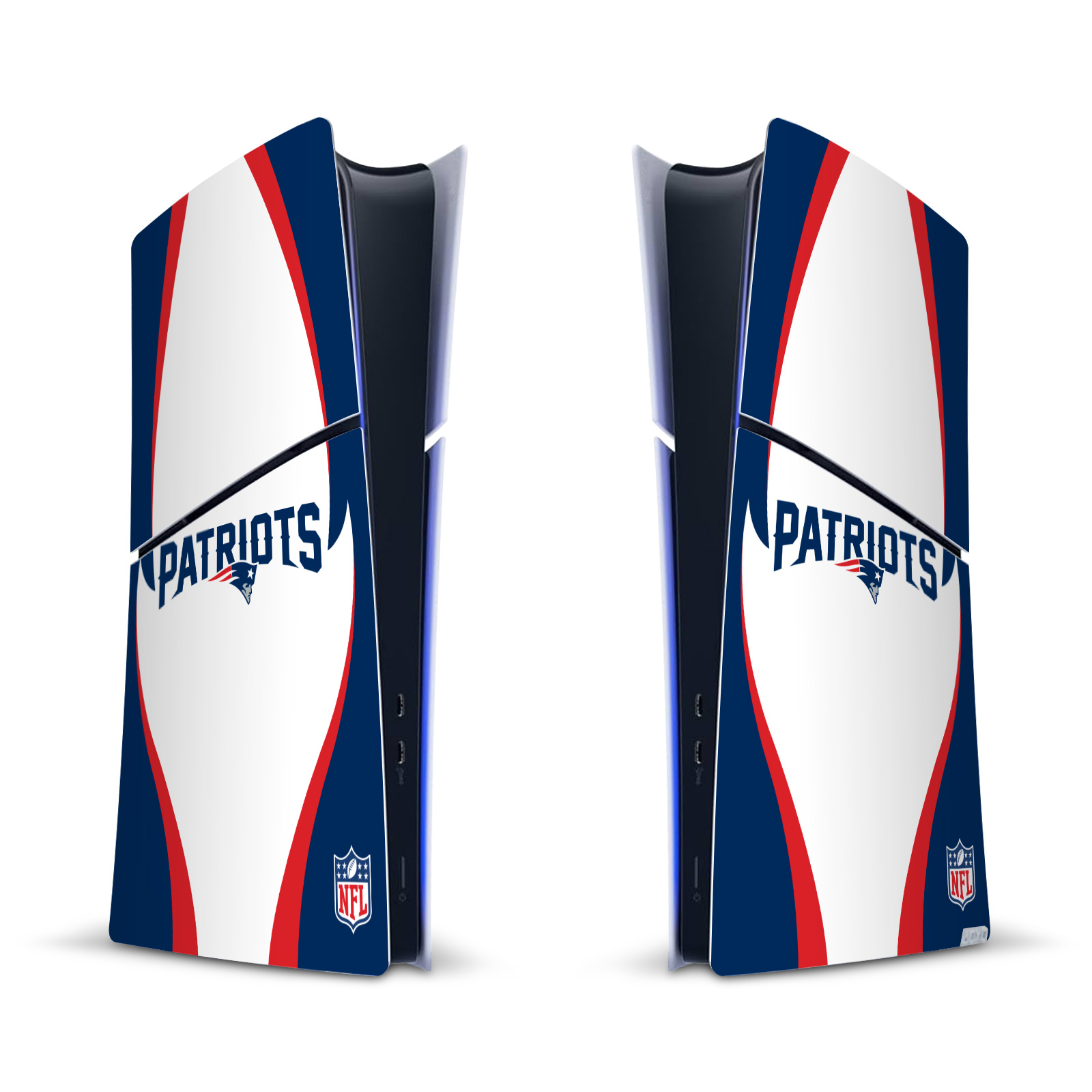 NFL NEW ENGLAND PATRIOTS VINYL SKIN DECAL FOR PS5 SLIM DIGITAL EDITION CONSOLE