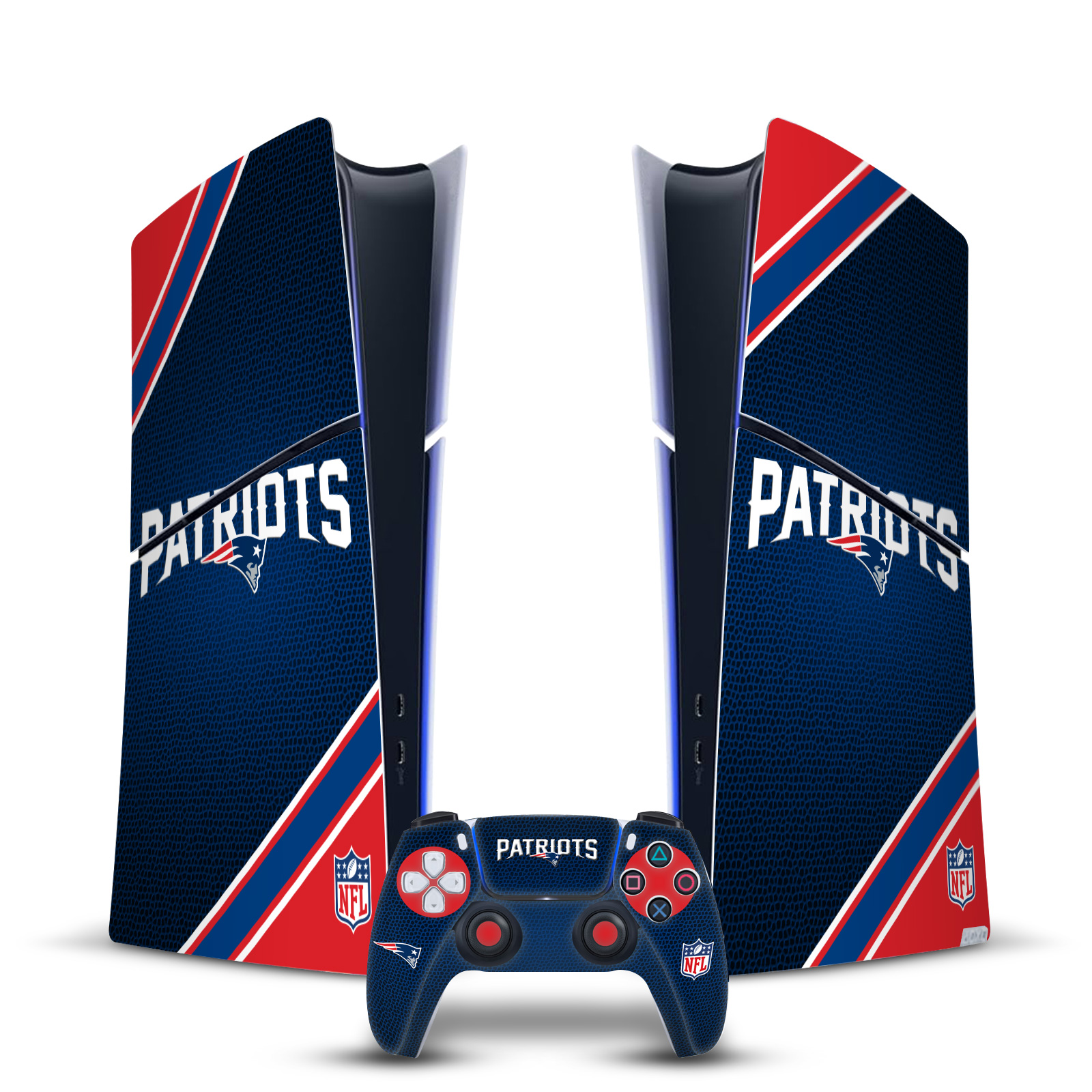 NFL NEW ENGLAND PATRIOTS VINYL SKIN FOR PS5 SLIM DIGITAL CONSOLE & CONTROLLER