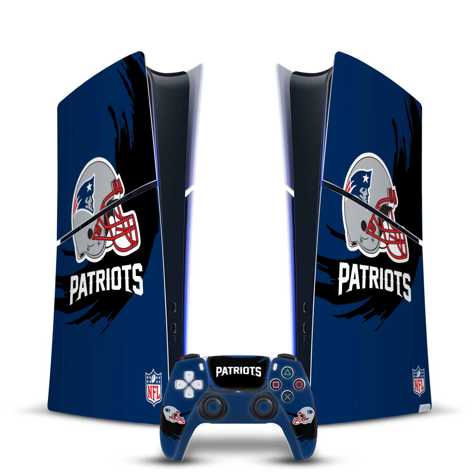 NFL NEW ENGLAND PATRIOTS VINYL SKIN FOR PS5 SLIM DIGITAL CONSOLE & CONTROLLER