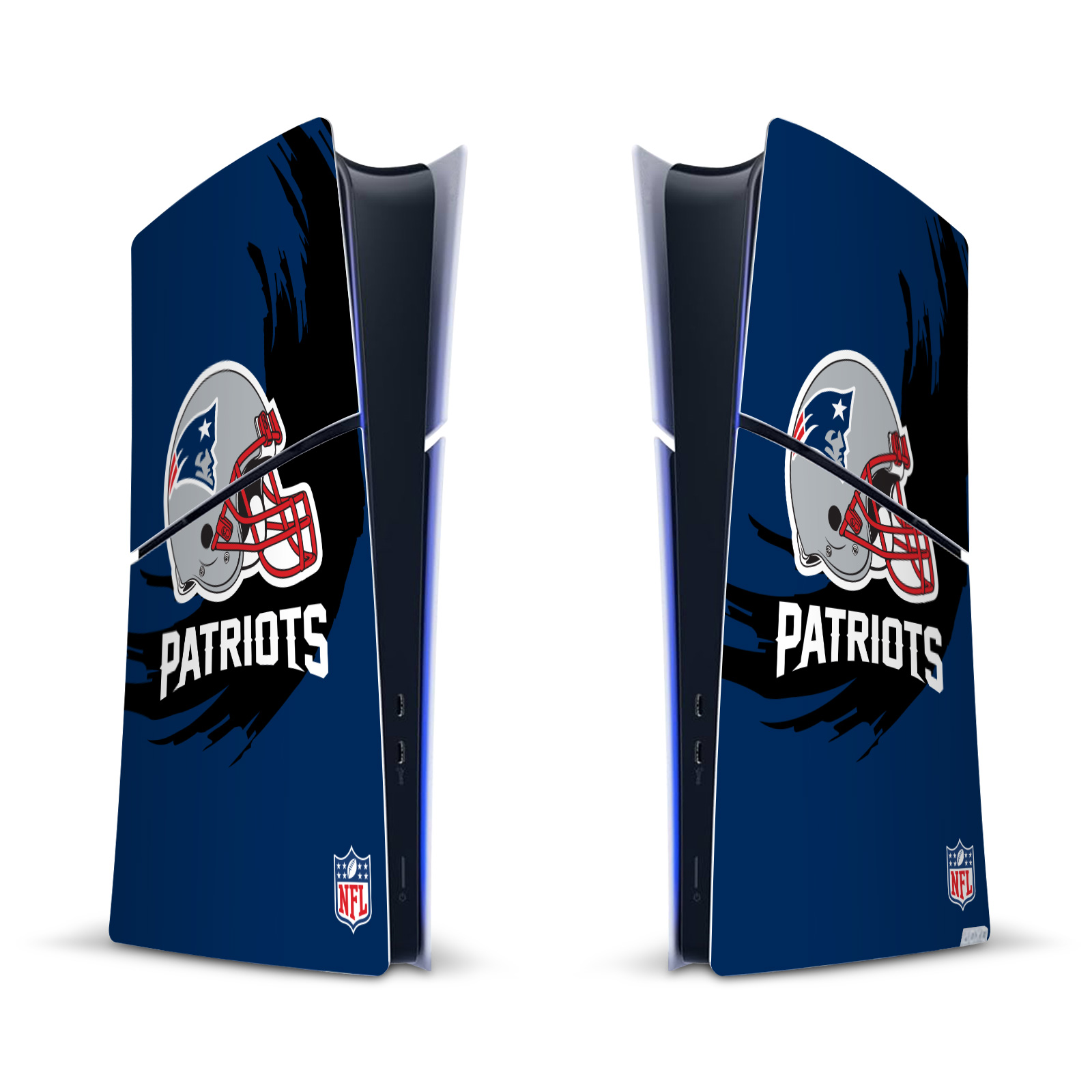 NFL NEW ENGLAND PATRIOTS VINYL SKIN DECAL FOR PS5 SLIM DIGITAL EDITION CONSOLE