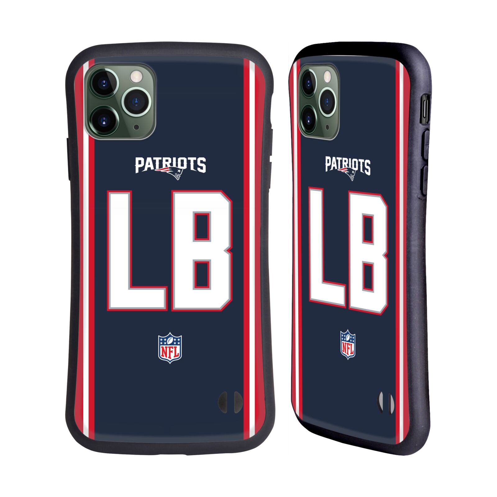 NFL NEW ENGLAND PATRIOTS POSICIONES Y LOGOTIPO FUNDA HÍBRIDA PARA TELÉFONOS APPLE iPHONES - Imagen 8 de 13
