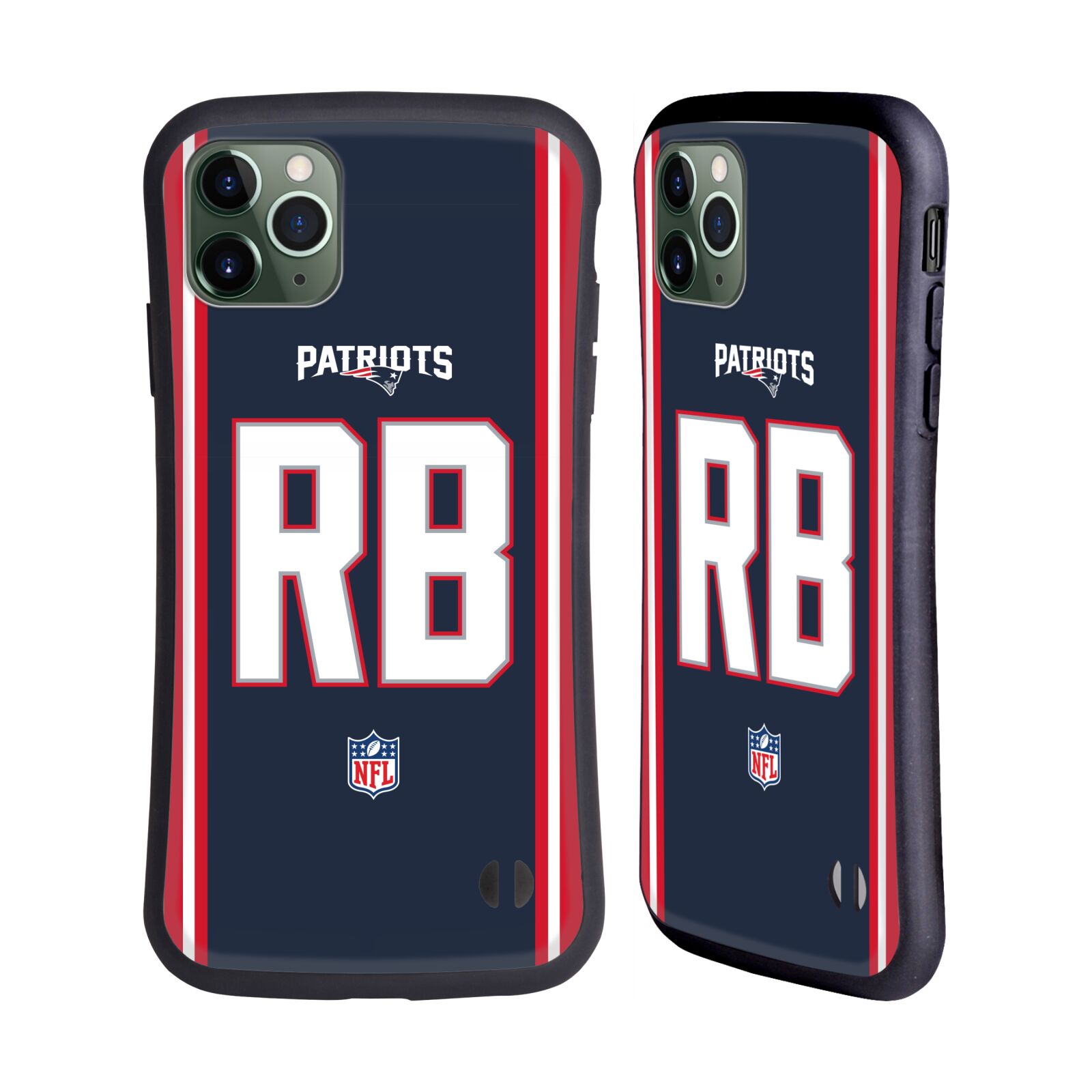 NFL NEW ENGLAND PATRIOTS POSICIONES Y LOGOTIPO FUNDA HÍBRIDA PARA TELÉFONOS APPLE iPHONES - Imagen 11 de 13