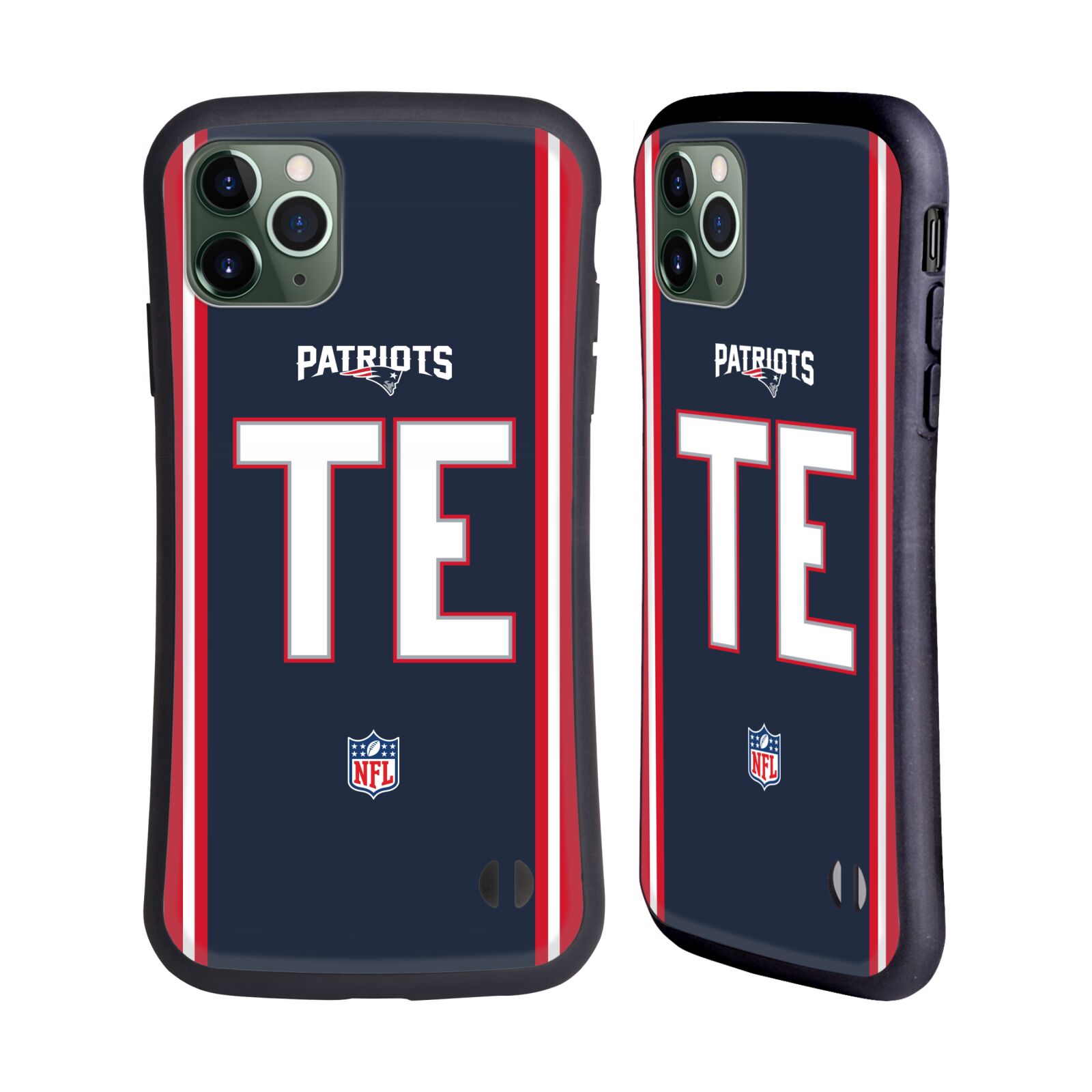 NFL NEW ENGLAND PATRIOTS POSICIONES Y LOGOTIPO FUNDA HÍBRIDA PARA TELÉFONOS APPLE iPHONES - Imagen 12 de 13