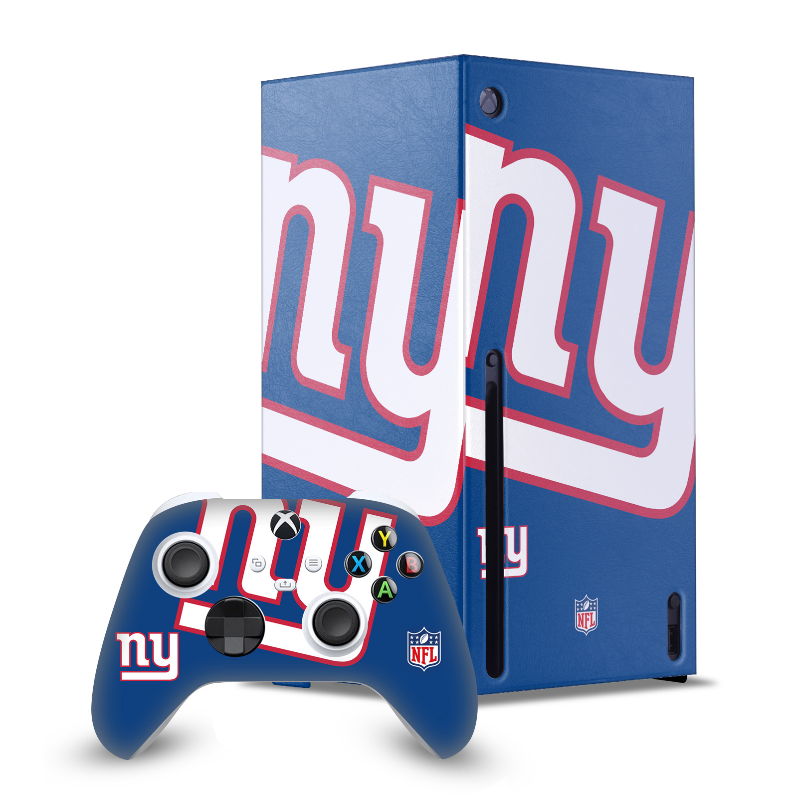 OFFICIAL NFL NEW YORK GIANTS CONSOLE WRAP AND CONTROLLER SKIN FOR XBOX SERIES X