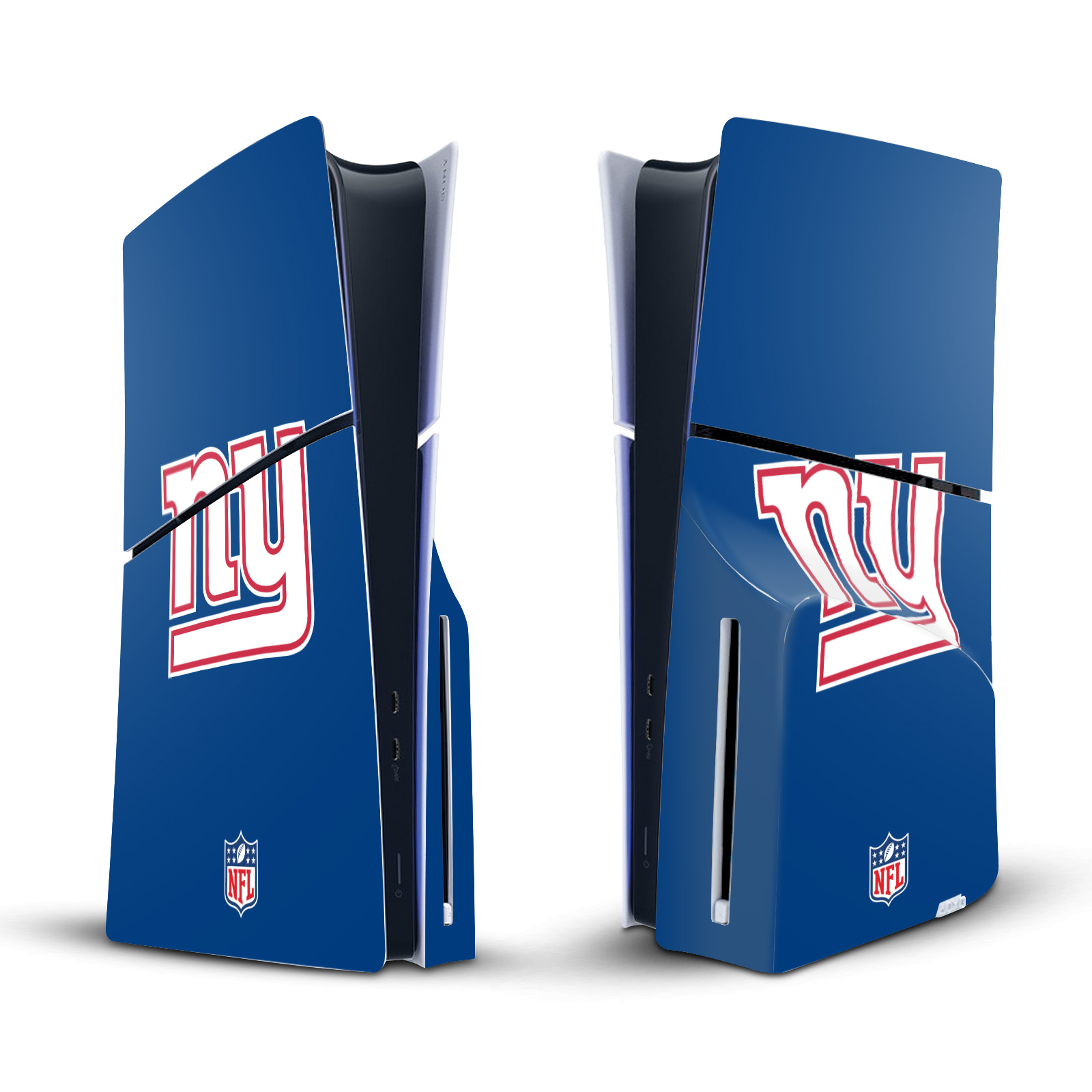 NFL NEW YORK GIANTS VINYL SKIN DECAL FOR SONY PS5 SLIM DISC EDITION CONSOLE