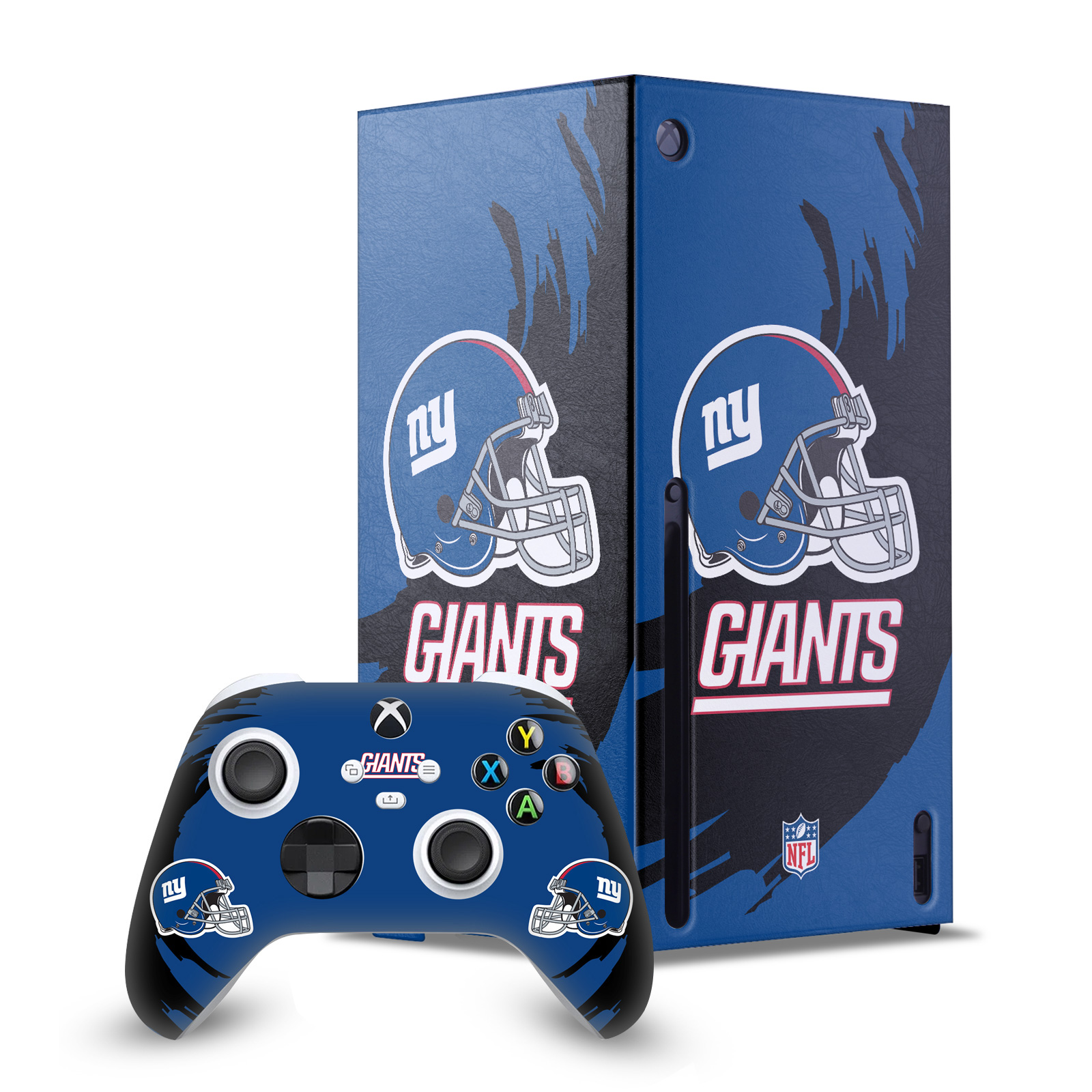 OFFICIAL NFL NEW YORK GIANTS CONSOLE WRAP AND CONTROLLER SKIN FOR XBOX SERIES X