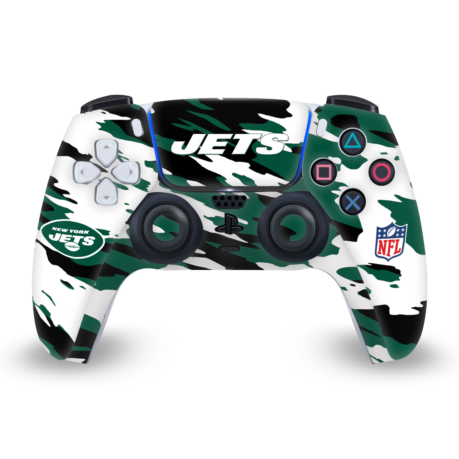 OFFICIAL NFL NEW YORK JETS VINYL SKIN DECAL FOR PS5 SONY DUALSENSE CONTROLLER