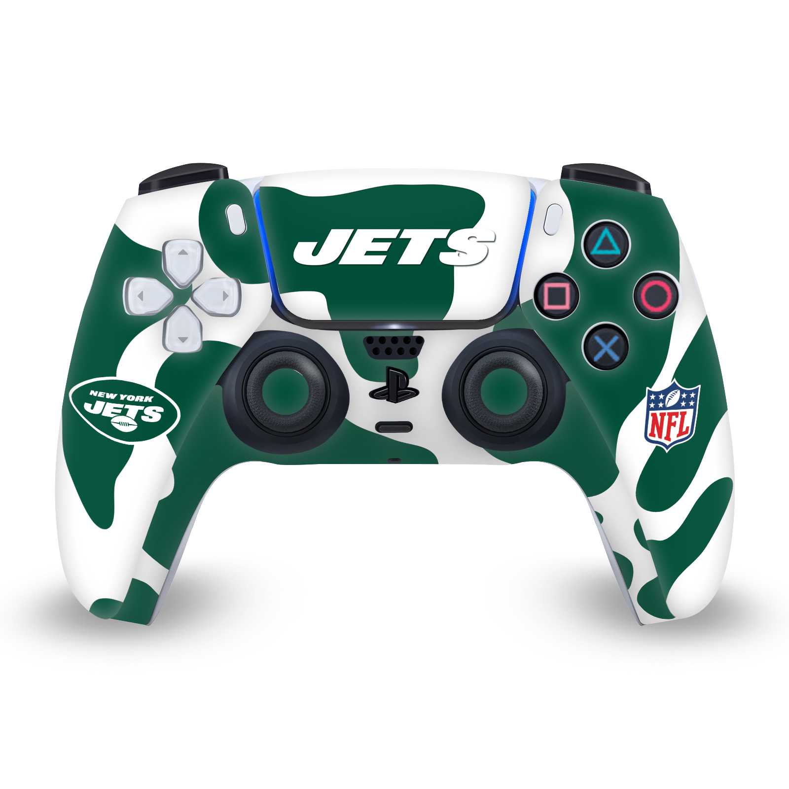 OFFICIAL NFL NEW YORK JETS VINYL SKIN DECAL FOR PS5 SONY DUALSENSE CONTROLLER