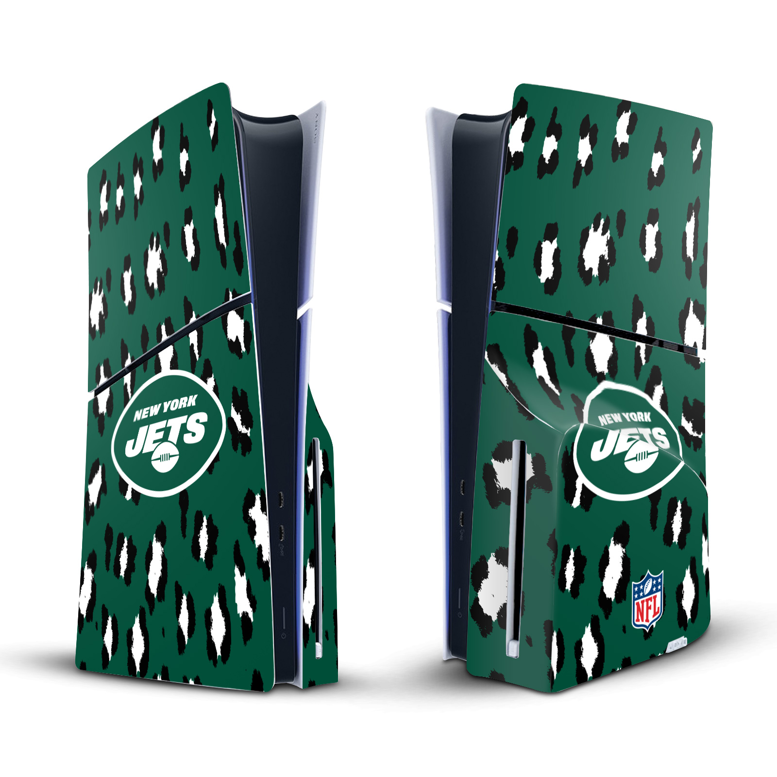 NFL NEW YORK JETS VINYL SKIN DECAL FOR SONY PS5 SLIM DISC EDITION CONSOLE