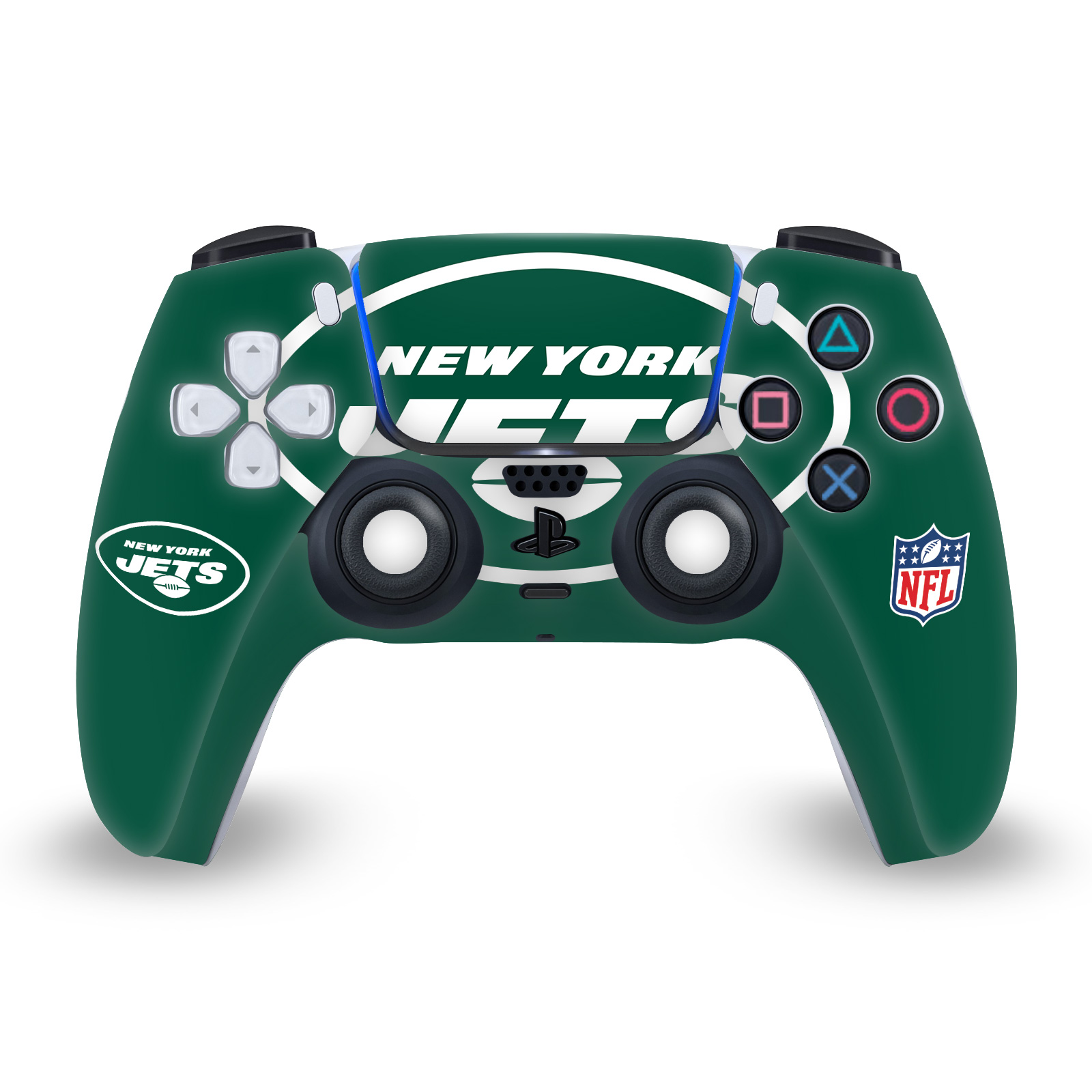 OFFICIAL NFL NEW YORK JETS VINYL SKIN DECAL FOR PS5 SONY DUALSENSE CONTROLLER