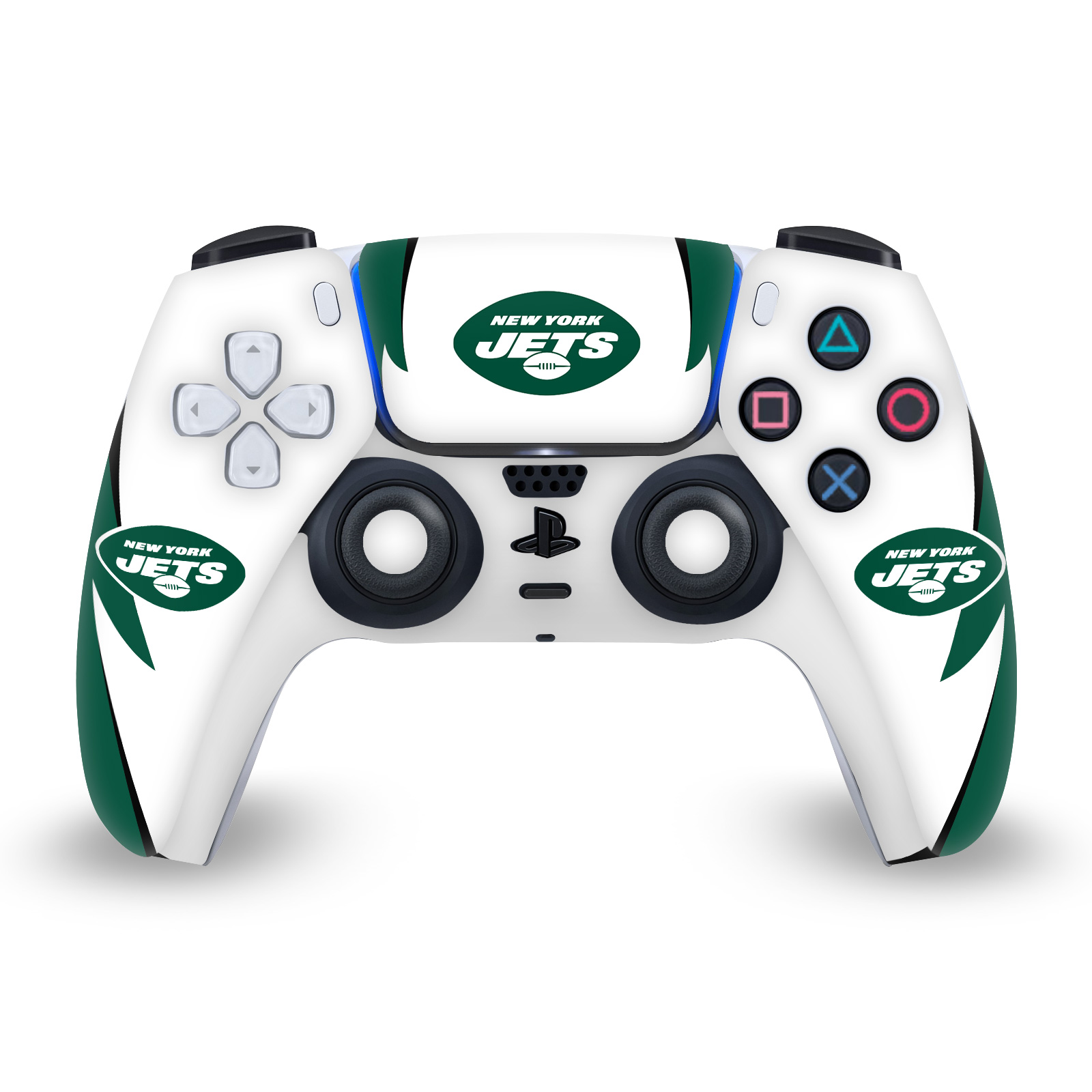 OFFICIAL NFL NEW YORK JETS VINYL SKIN DECAL FOR PS5 SONY DUALSENSE CONTROLLER