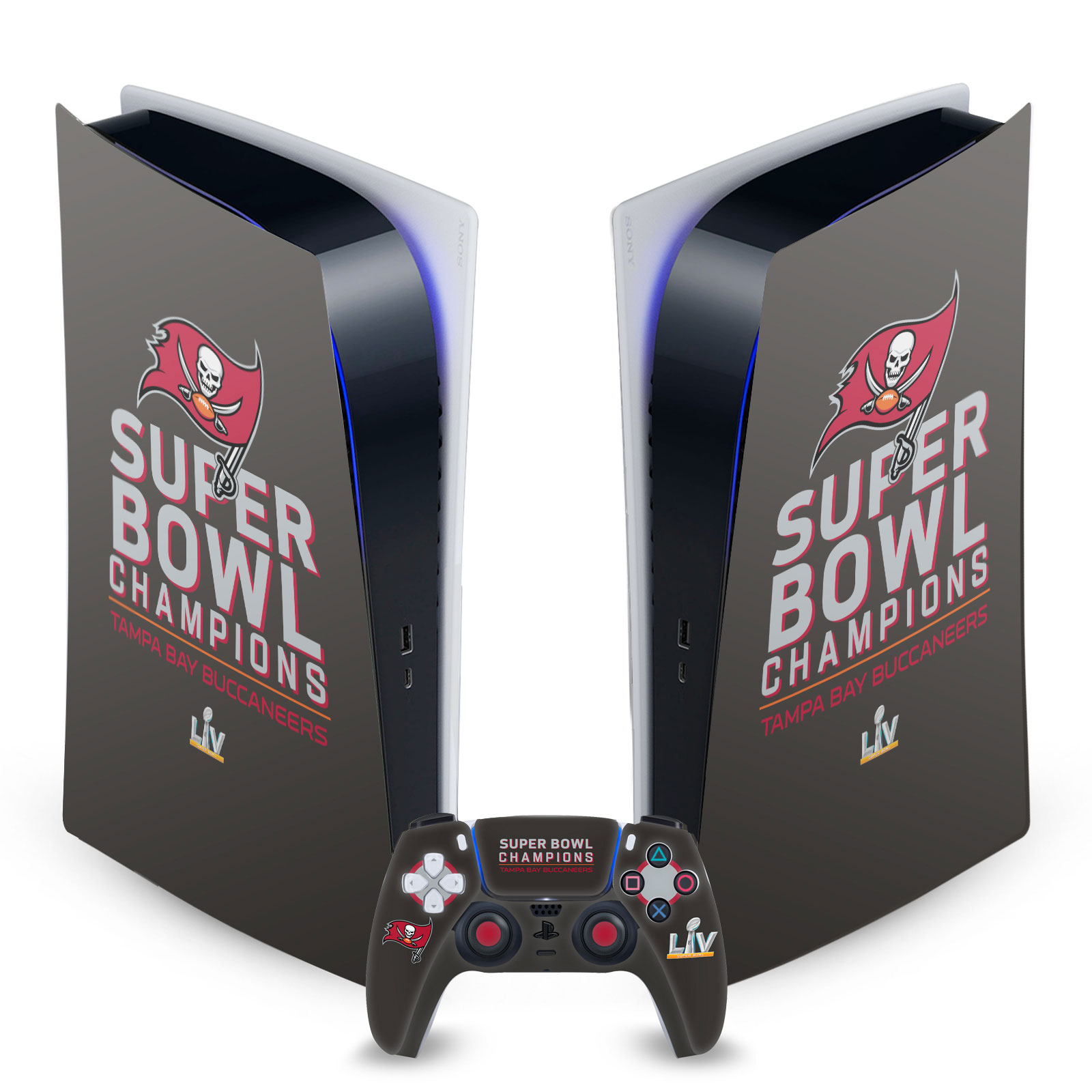 NFL 2021 SUPER BOWL 55 CHAMPIONS VINYL SKIN FOR SONY PS5 DIGITAL EDITION BUNDLE