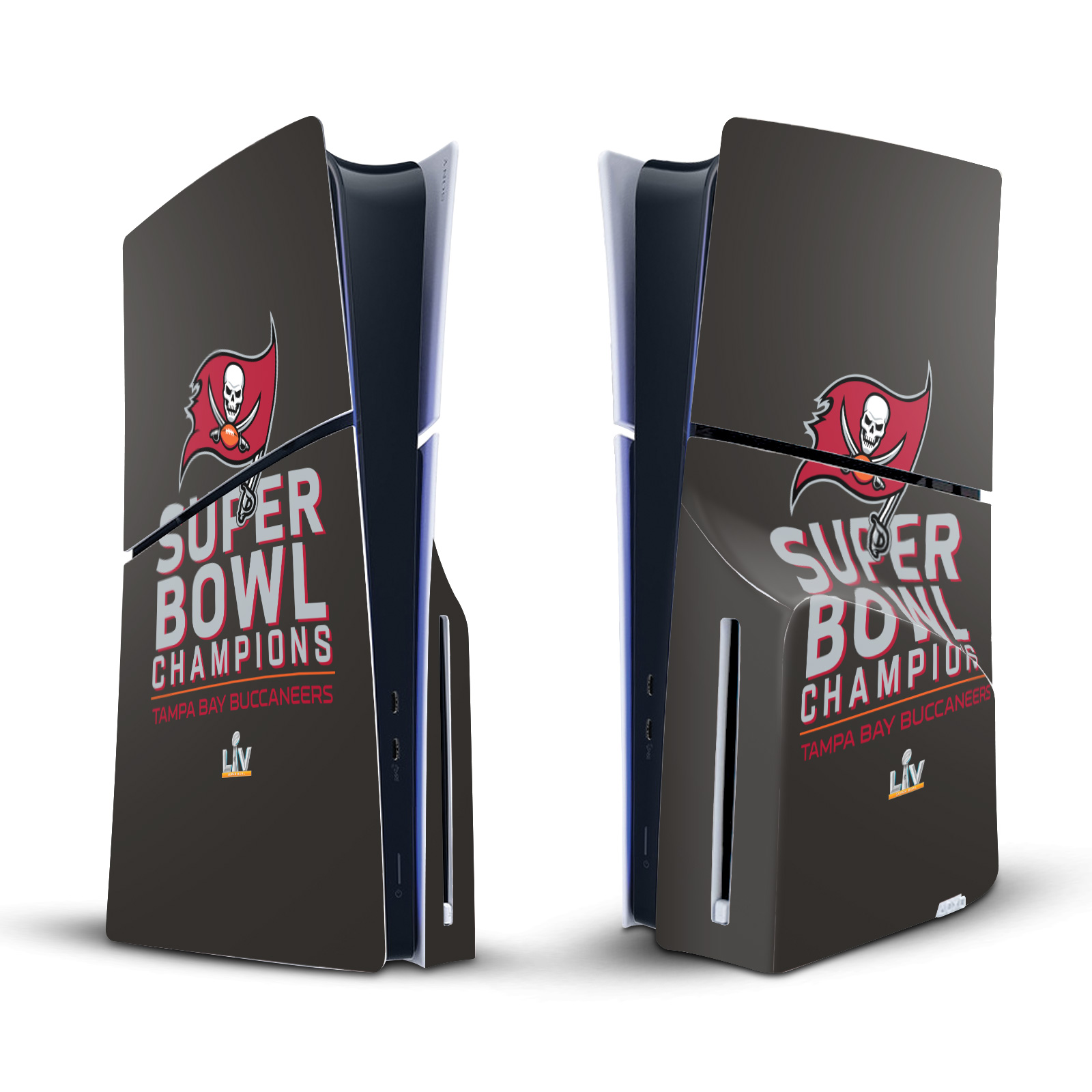 NFL 2021 SUPER BOWL 55 CHAMPIONS VINYL SKIN DECAL FOR SONY PS5 SLIM DISC CONSOLE