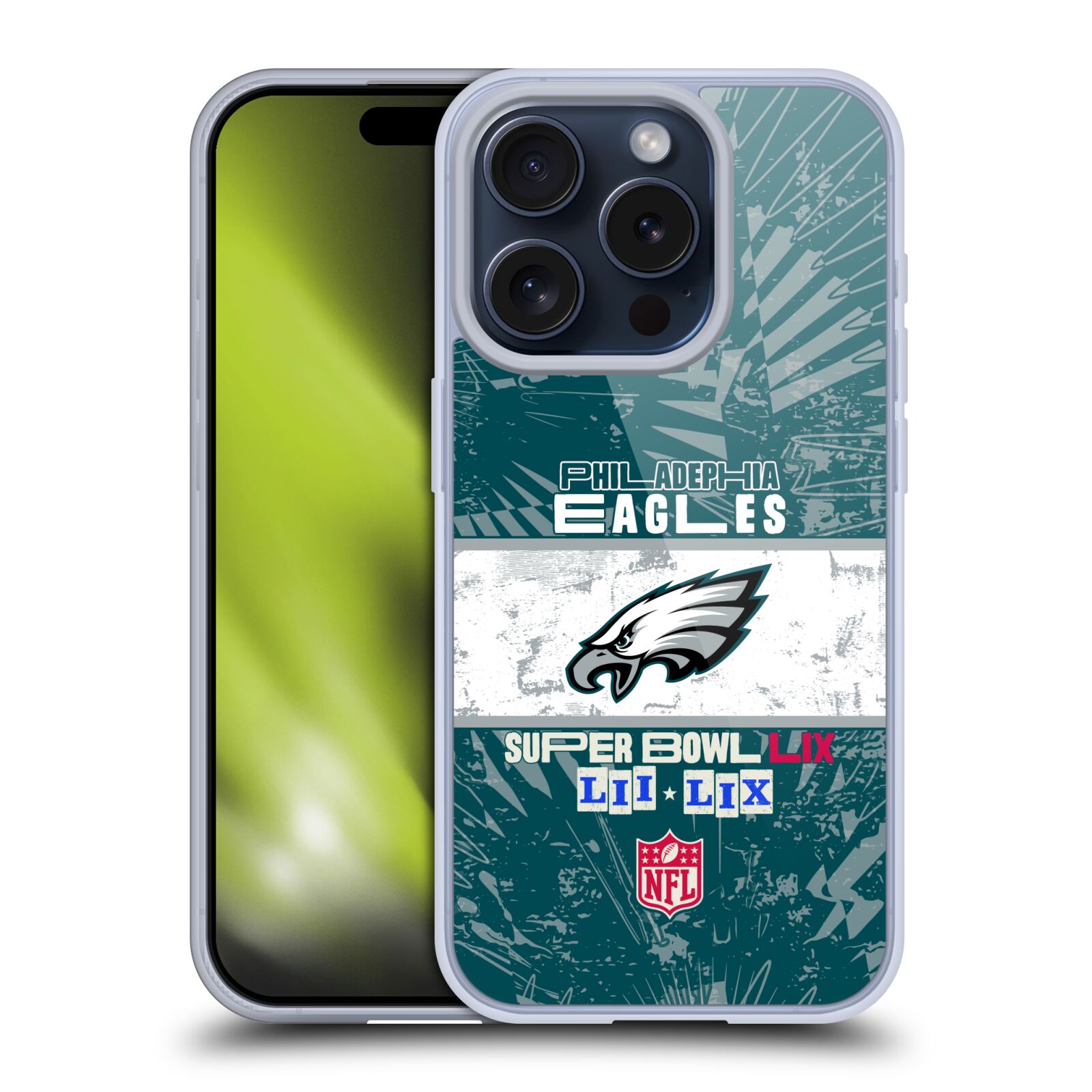 OFFICIAL NFL 2025 SUPER BOWL LIX CHAMPIONS SOFT GEL CASE FOR APPLE iPHONE PHONES - Picture 9 of 11
