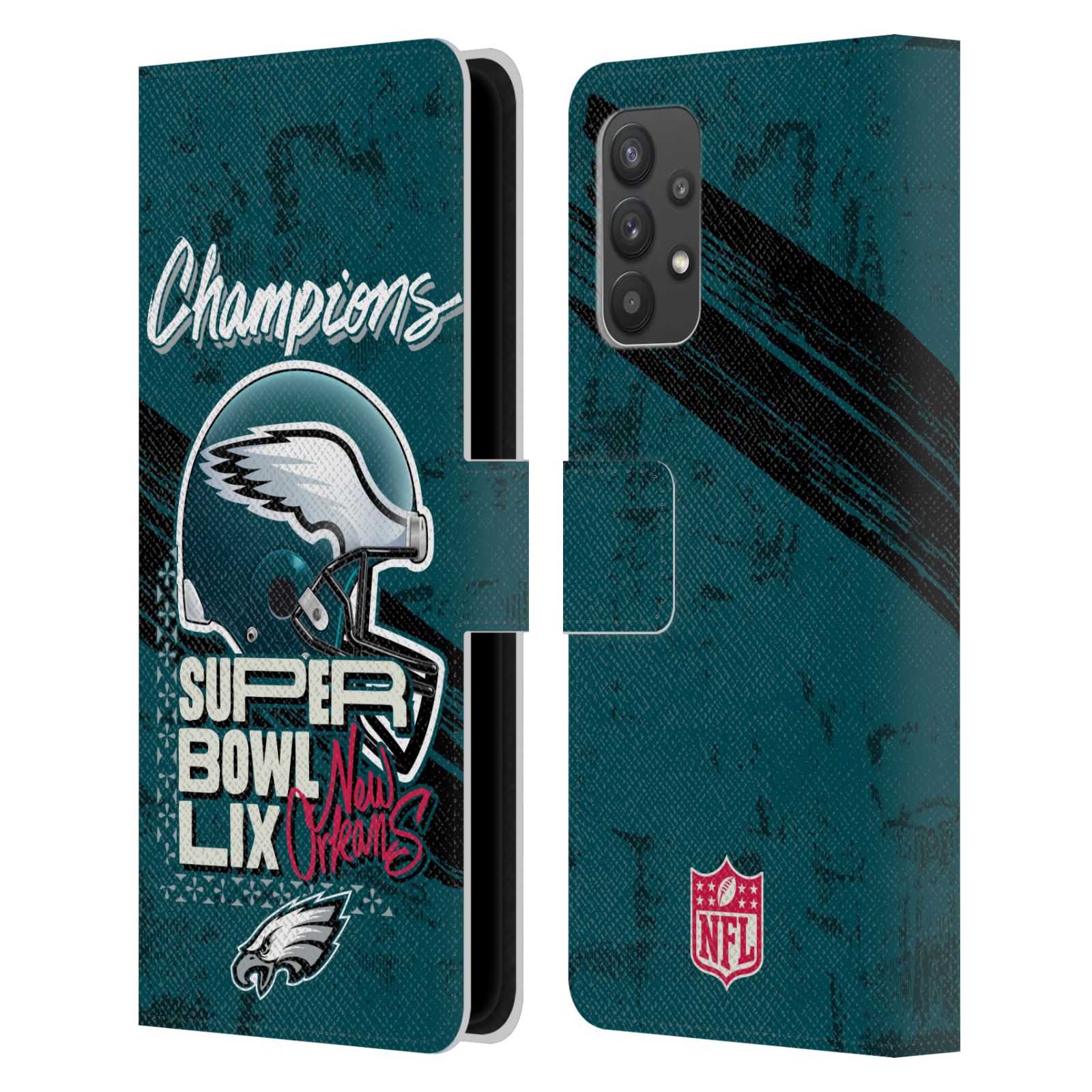 NFL 2025 SUPER BOWL LIX CHAMPIONS LEATHER BOOK WALLET CASE FOR SAMSUNG PHONES 1 - Picture 9 of 10