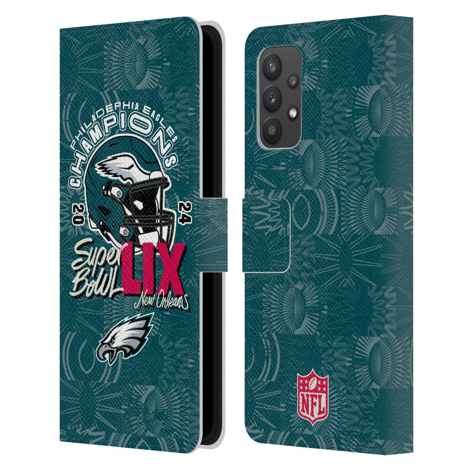 NFL 2025 SUPER BOWL LIX CHAMPIONS LEATHER BOOK WALLET CASE FOR SAMSUNG PHONES 1 - Picture 10 of 10