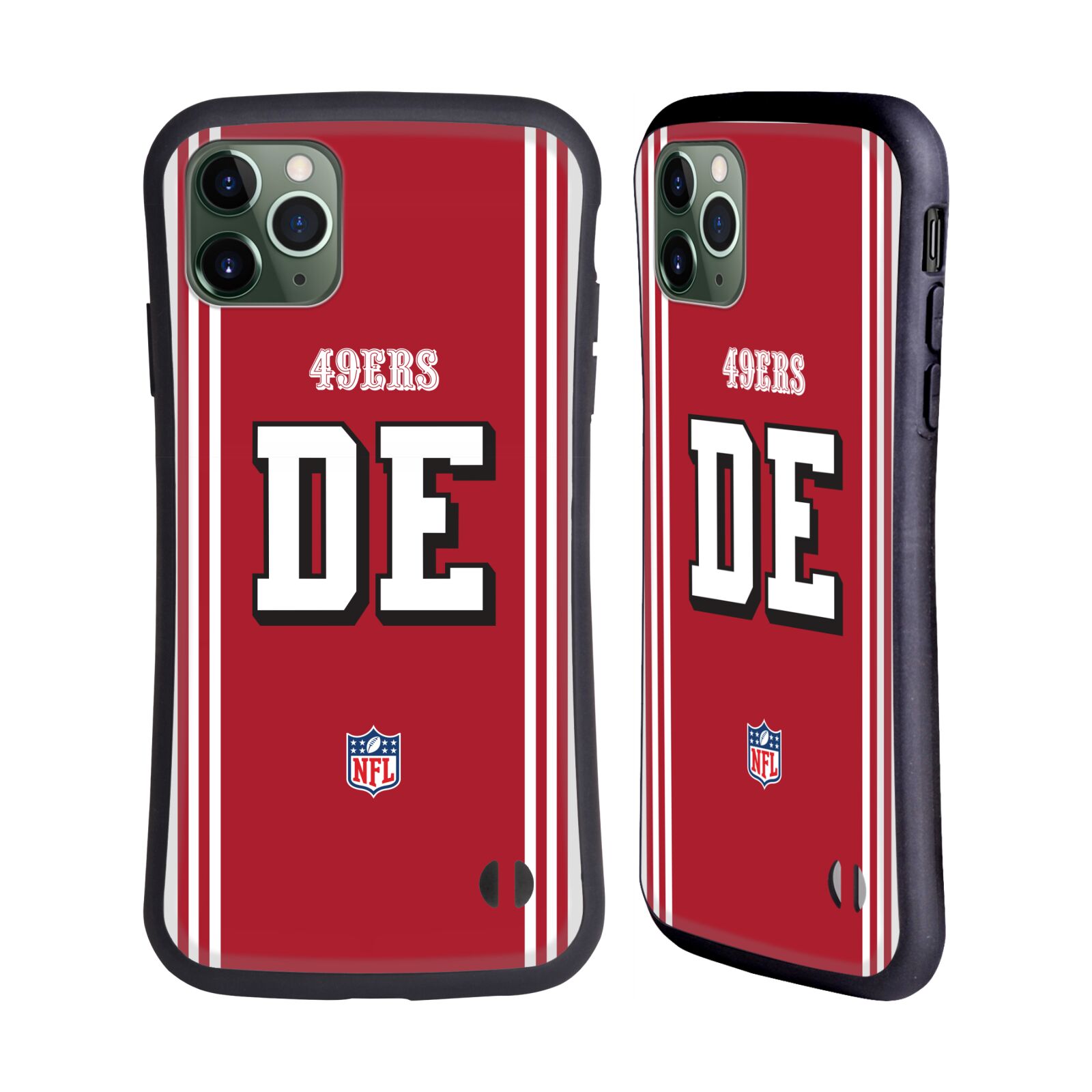 NFL SAN FRANCISCO 49ERS POSITIONS & LOGO HYBRID CASE FOR APPLE iPHONES PHONES