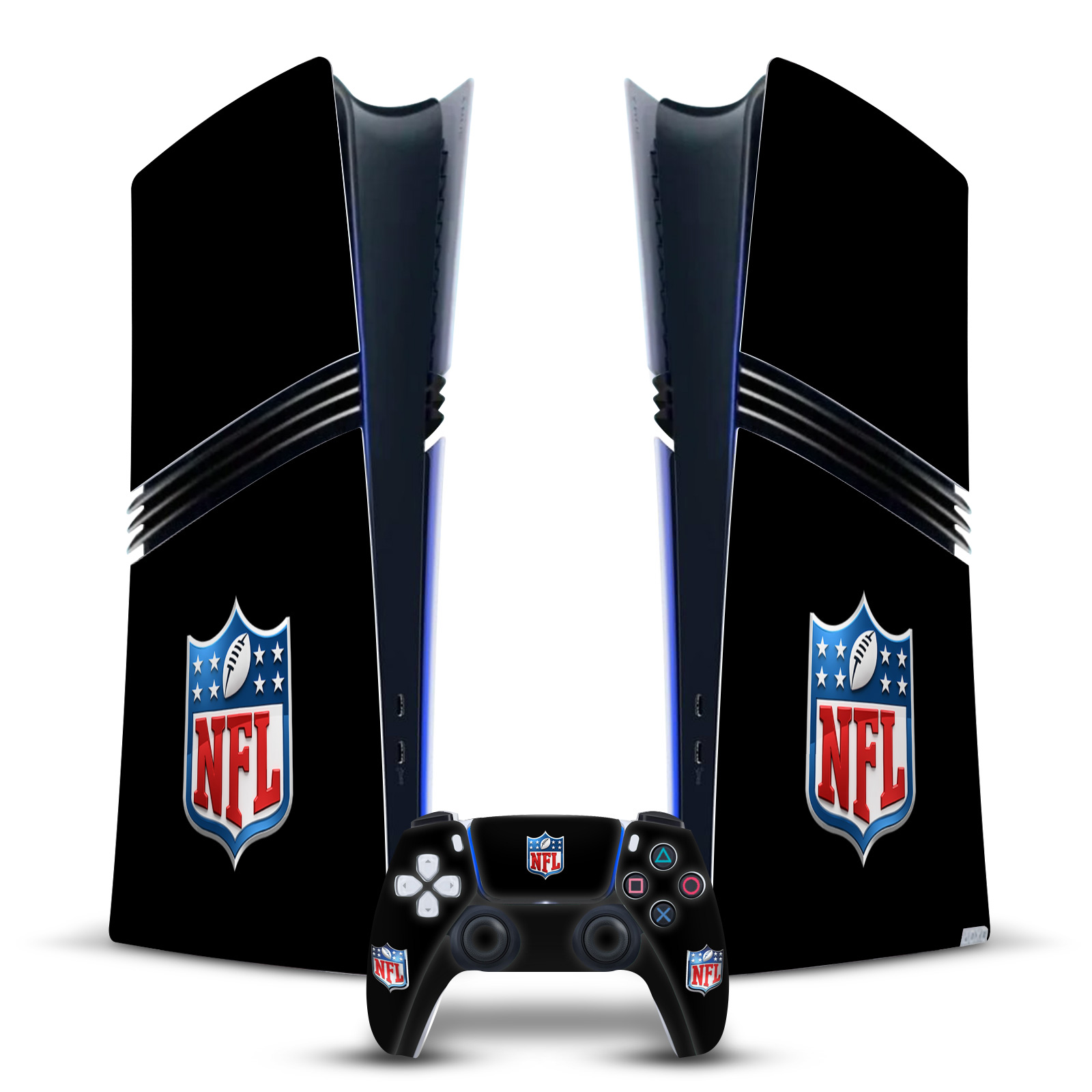 OFFICIAL NFL SHIELD VINYL SKIN FOR SONY PS5 PRO DIGITAL EDITION BUNDLE