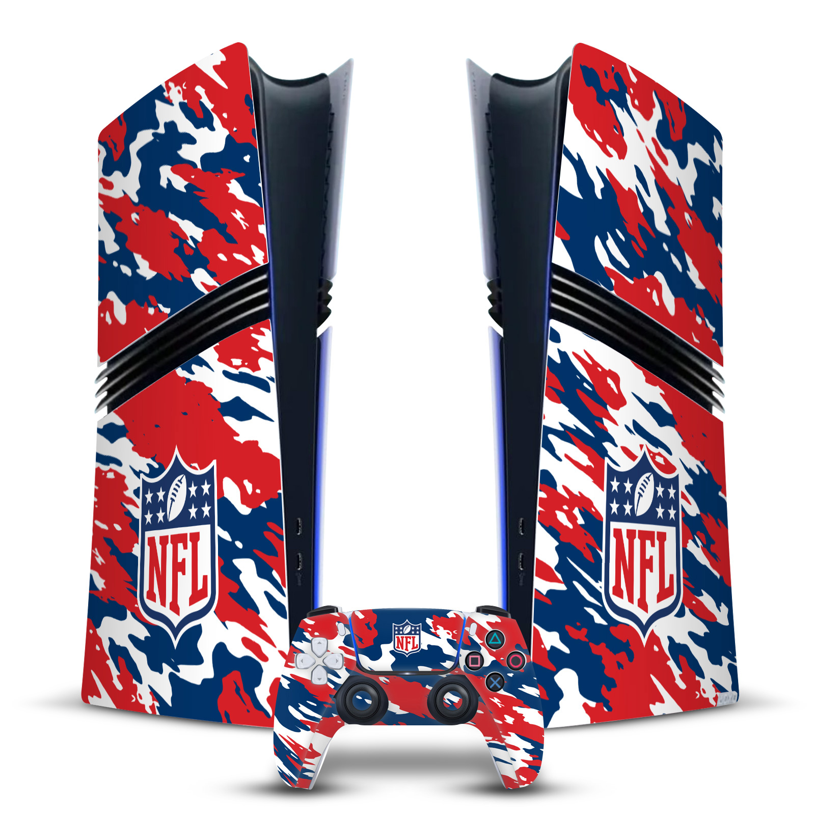 OFFICIAL NFL SHIELD VINYL SKIN FOR SONY PS5 PRO DIGITAL EDITION BUNDLE