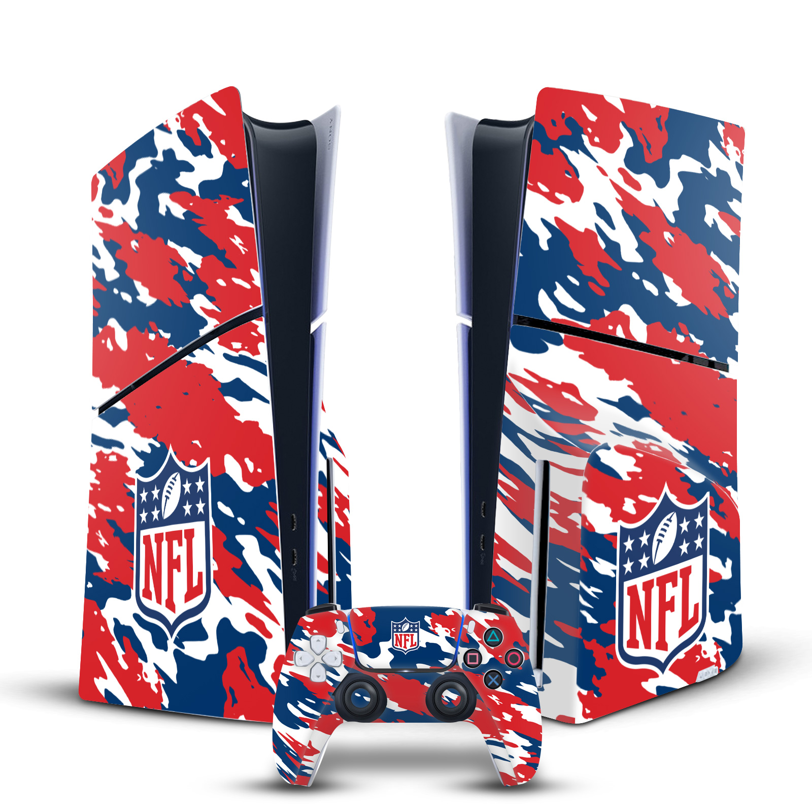 OFFICIAL NFL SHIELD VINYL SKIN DECAL FOR SONY PS5 SLIM/PRO DISC EDITION BUNDLE