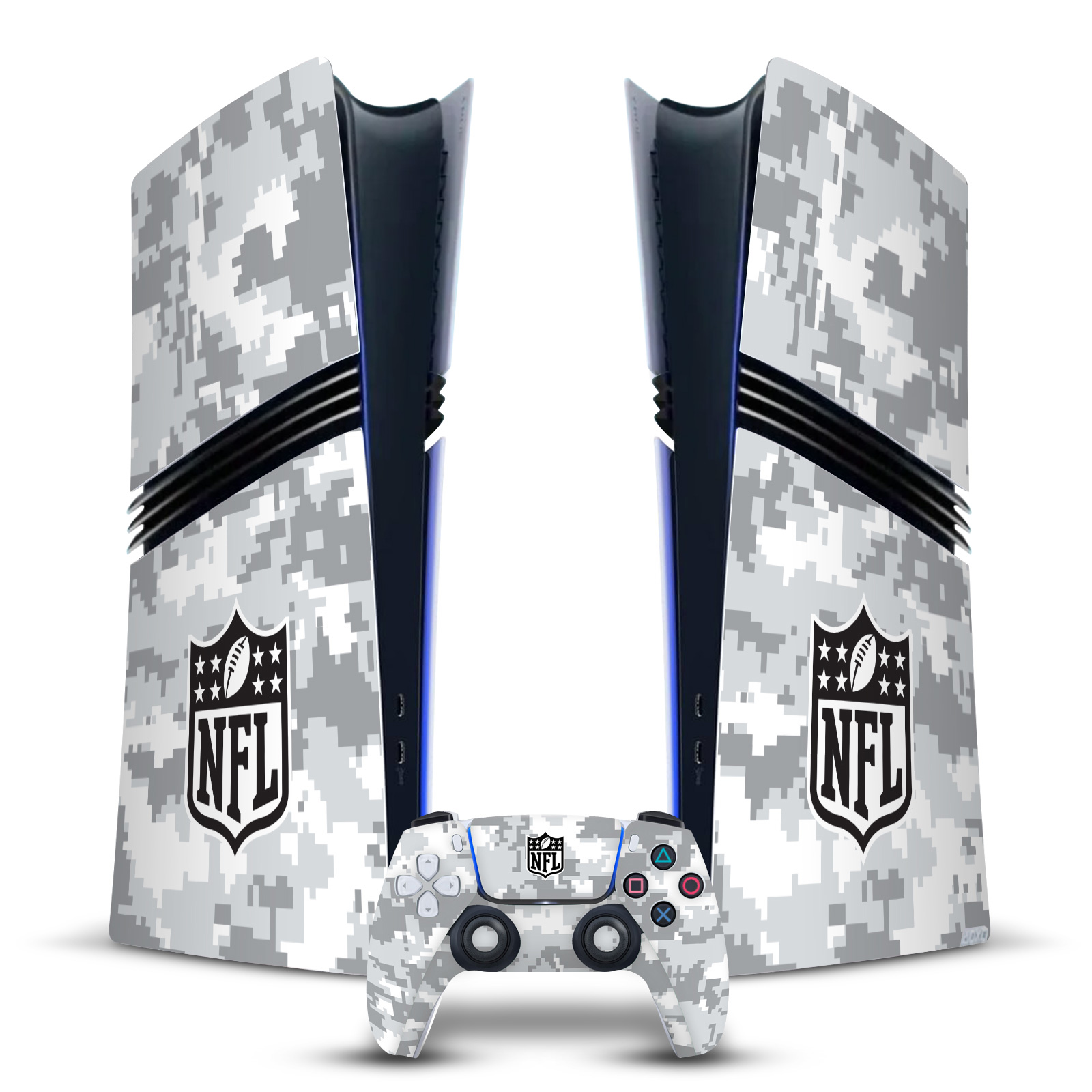 OFFICIAL NFL SHIELD VINYL SKIN FOR SONY PS5 PRO DIGITAL EDITION BUNDLE