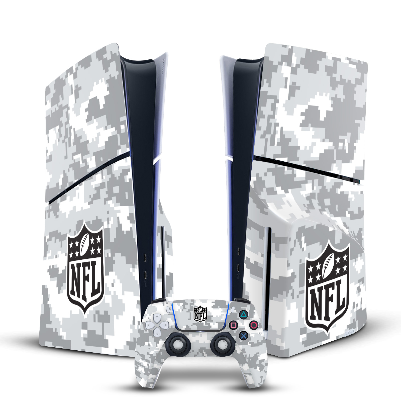 OFFICIAL NFL SHIELD VINYL SKIN DECAL FOR SONY PS5 SLIM/PRO DISC EDITION BUNDLE