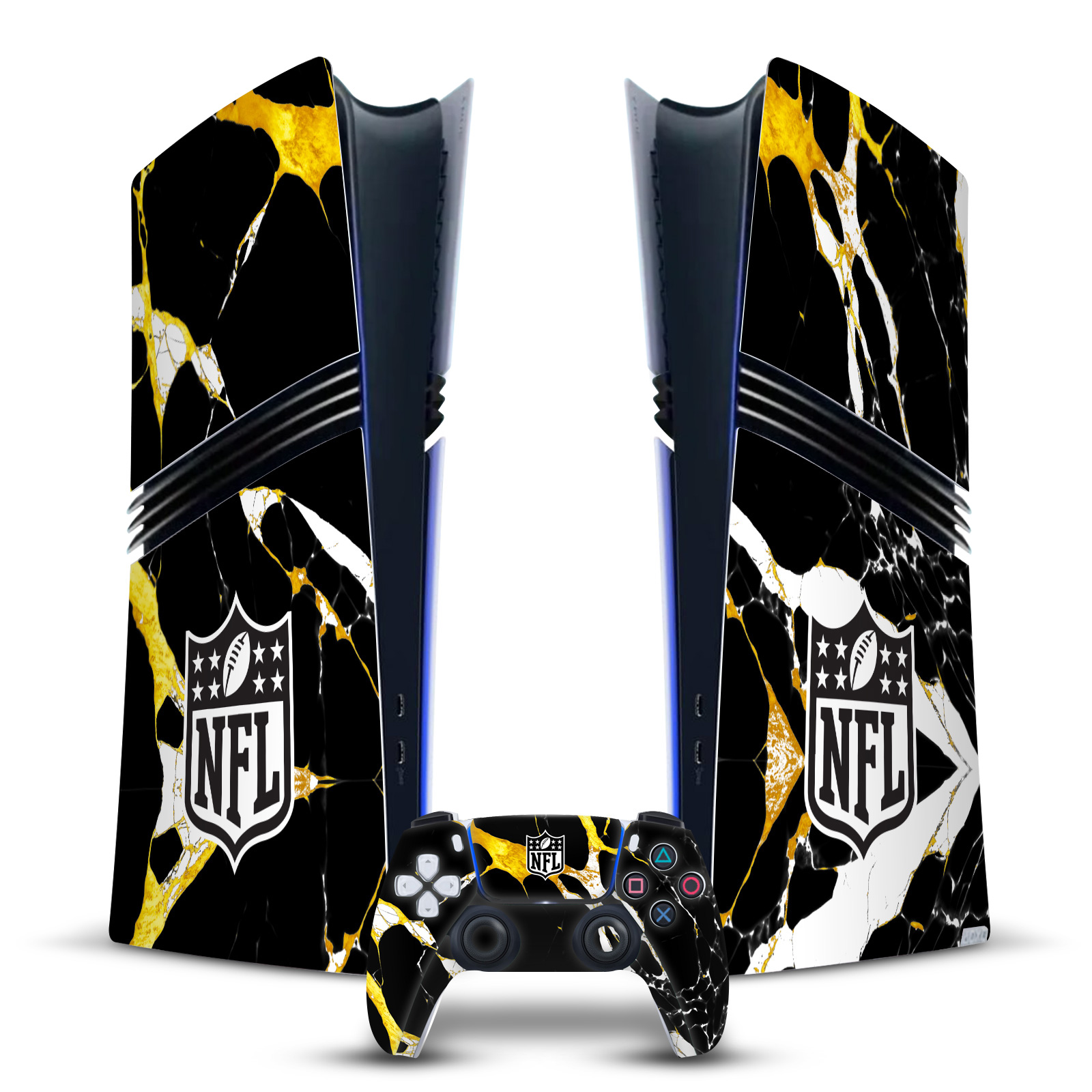 OFFICIAL NFL SHIELD VINYL SKIN FOR SONY PS5 PRO DIGITAL EDITION BUNDLE