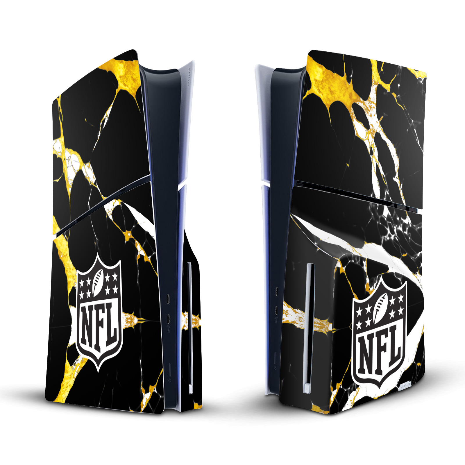 OFFICIAL NFL SHIELD VINYL SKIN DECAL FOR SONY PS5 SLIM/PRO DISC EDITION CONSOLE