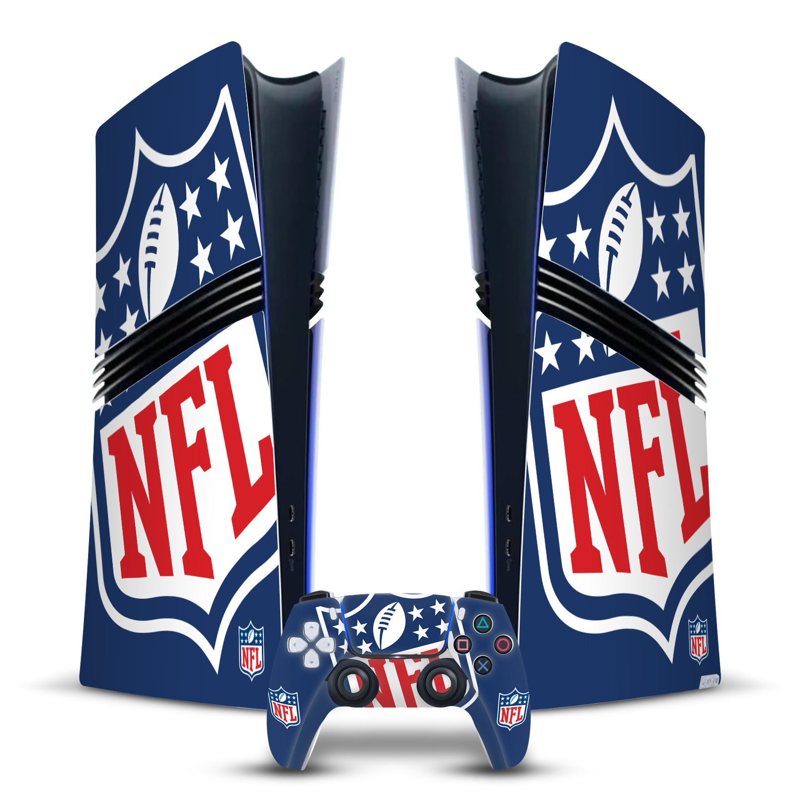 OFFICIAL NFL SHIELD VINYL SKIN FOR SONY PS5 PRO DIGITAL EDITION BUNDLE