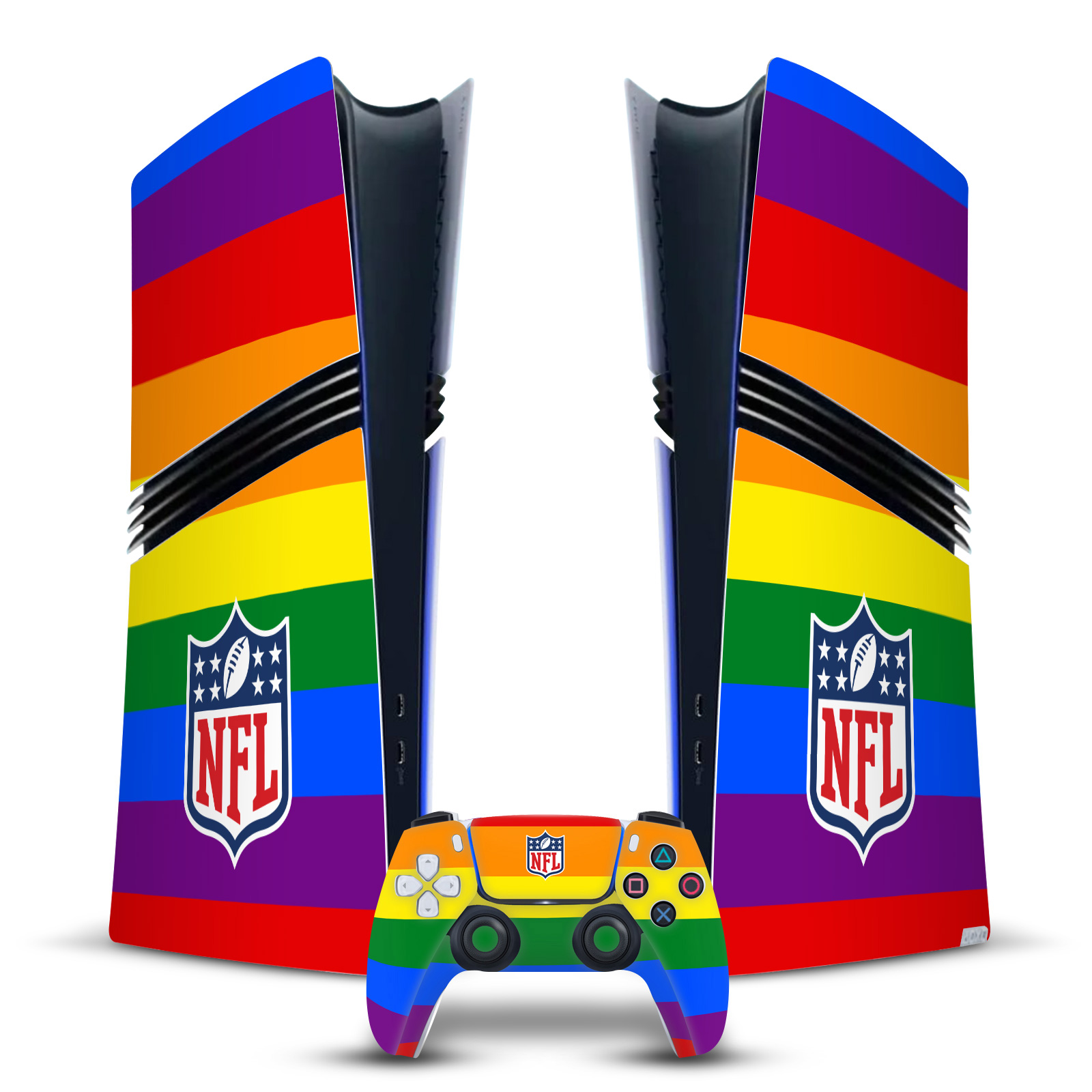 OFFICIAL NFL SHIELD VINYL SKIN FOR SONY PS5 PRO DIGITAL EDITION BUNDLE