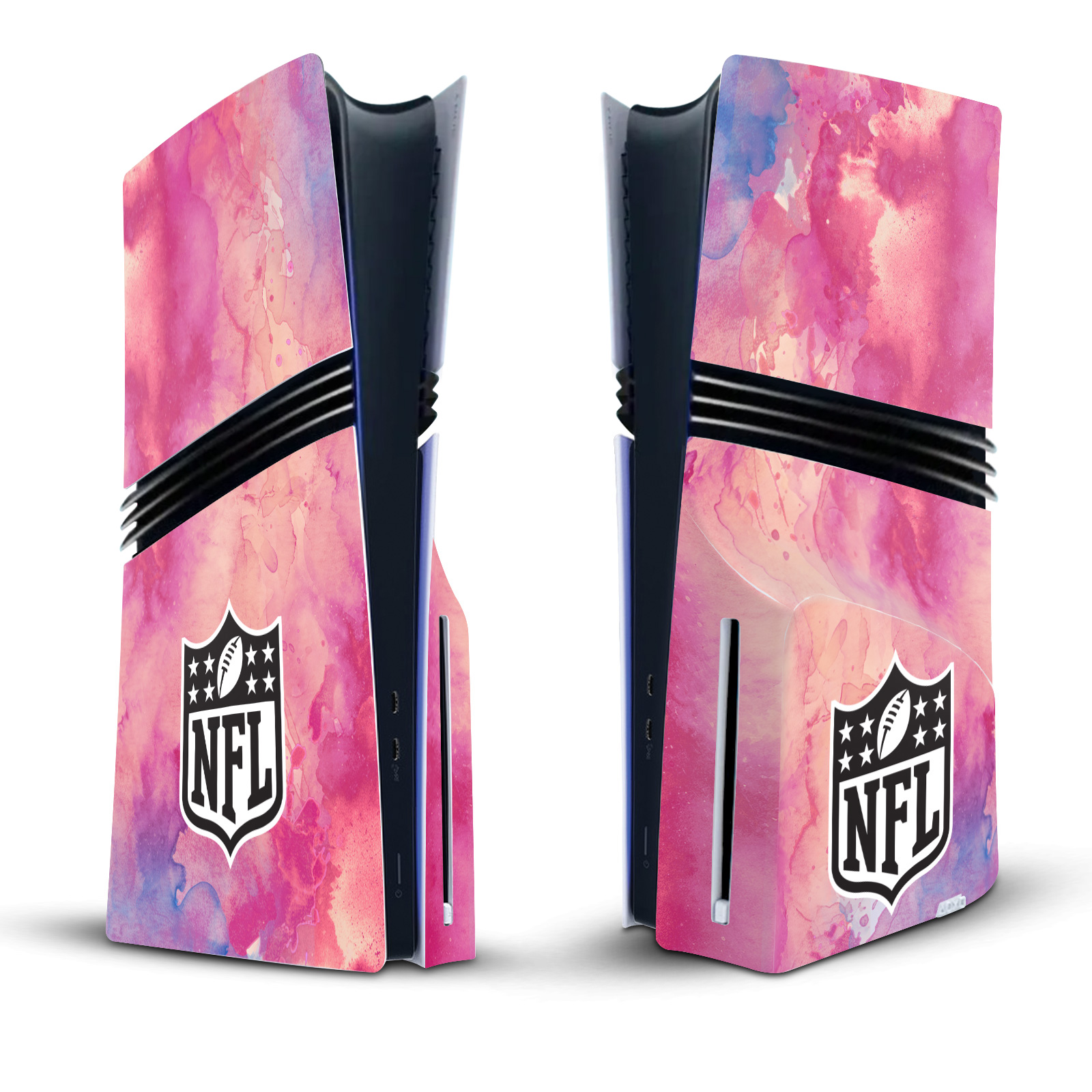 OFFICIAL NFL SHIELD VINYL SKIN FOR SONY PS5 PRO DISC EDITION CONSOLE