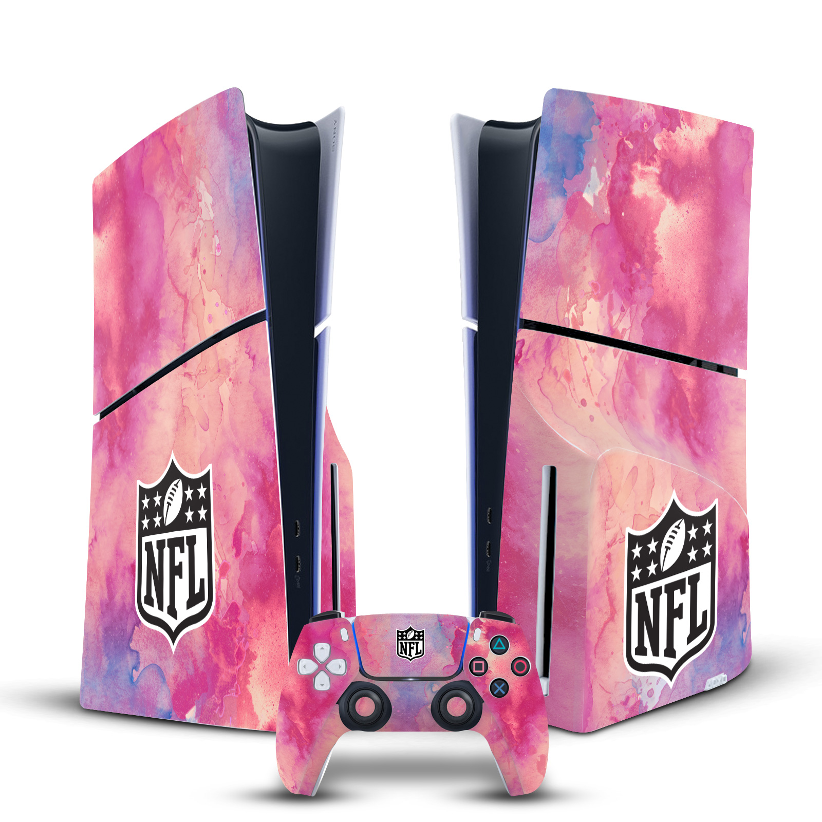 OFFICIAL NFL SHIELD VINYL SKIN DECAL FOR SONY PS5 SLIM/PRO DISC EDITION BUNDLE