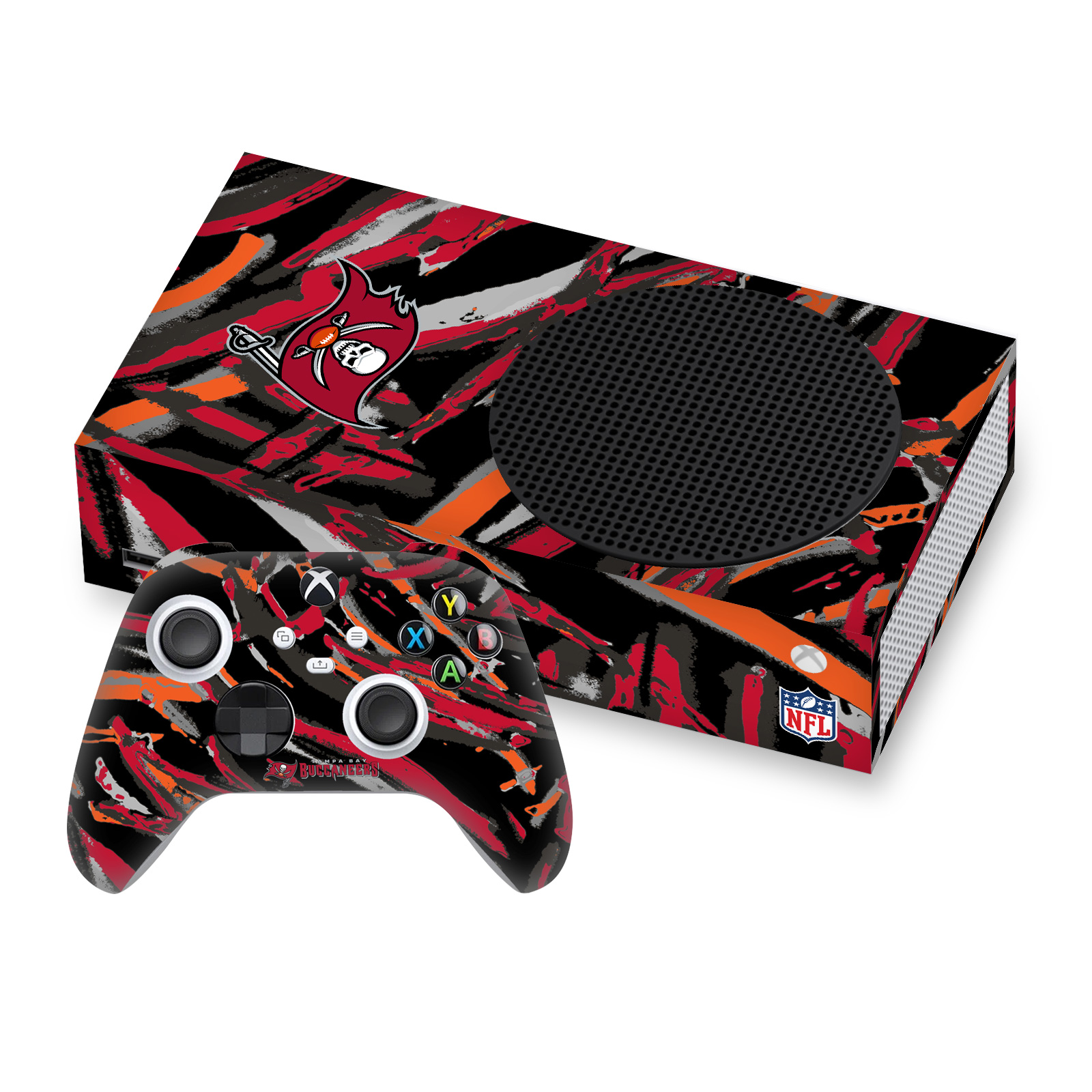 OFFICIAL NFL TAMPA BAY BUCCANEERS VINYL SKIN FOR SERIES S CONSOLE & CONTROLLER