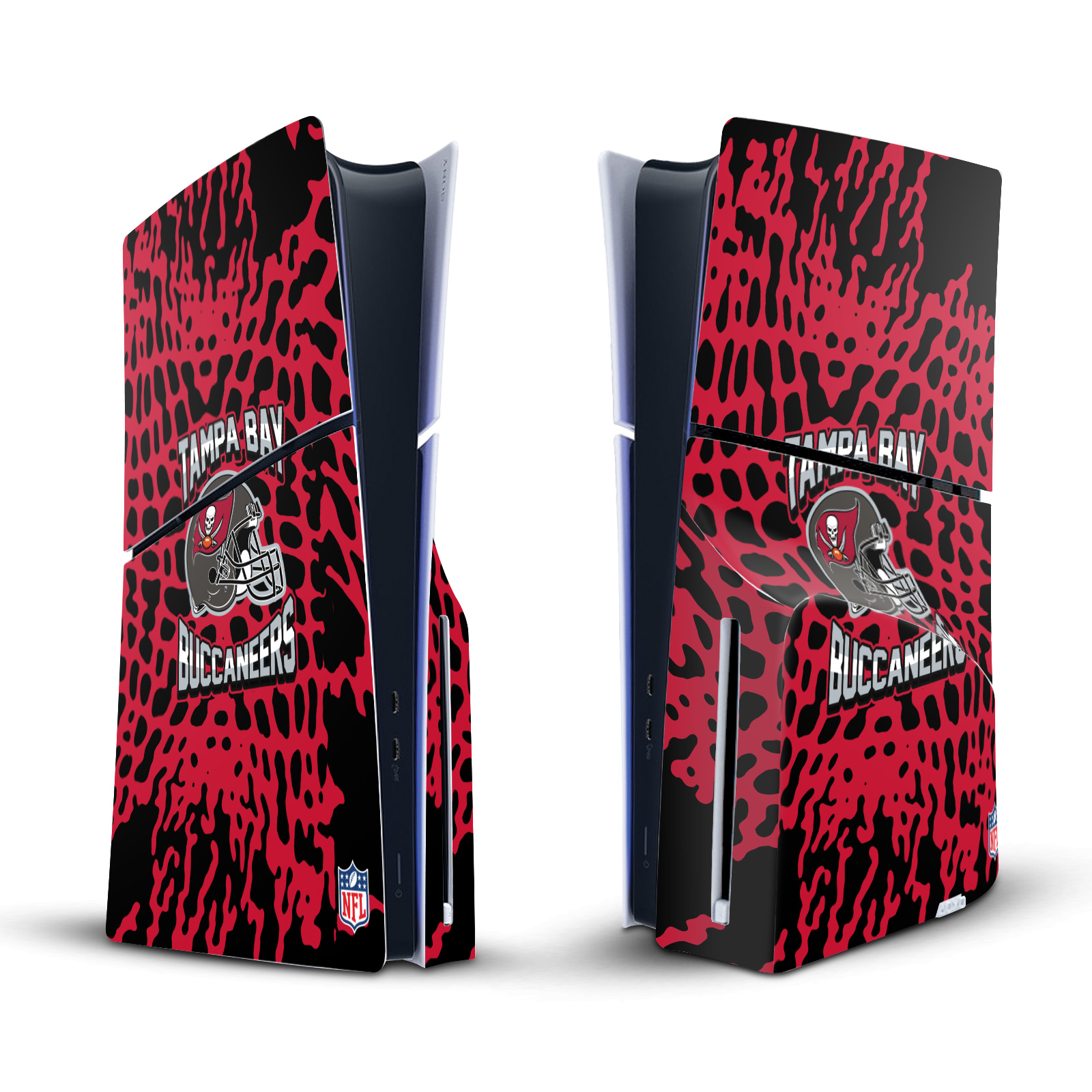 NFL TAMPA BAY BUCCANEERS VINYL SKIN FOR SONY PS5 SLIM DISC EDITION CONSOLE