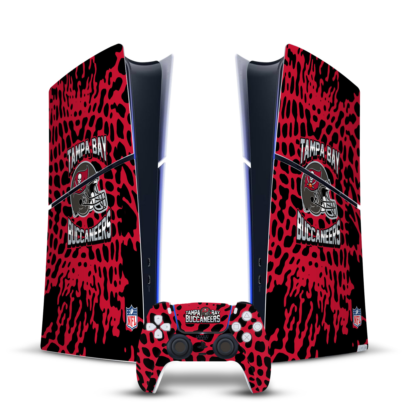 NFL TAMPA BAY BUCCANEERS VINYL SKIN FOR PS5 SLIM DIGITAL CONSOLE & CONTROLLER