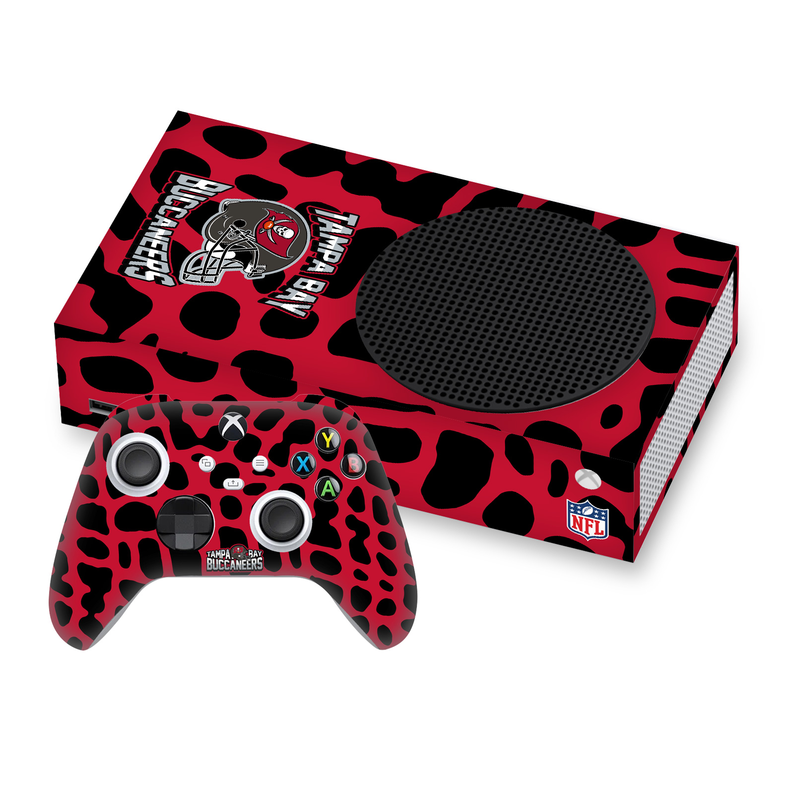 OFFICIAL NFL TAMPA BAY BUCCANEERS VINYL SKIN FOR SERIES S CONSOLE & CONTROLLER