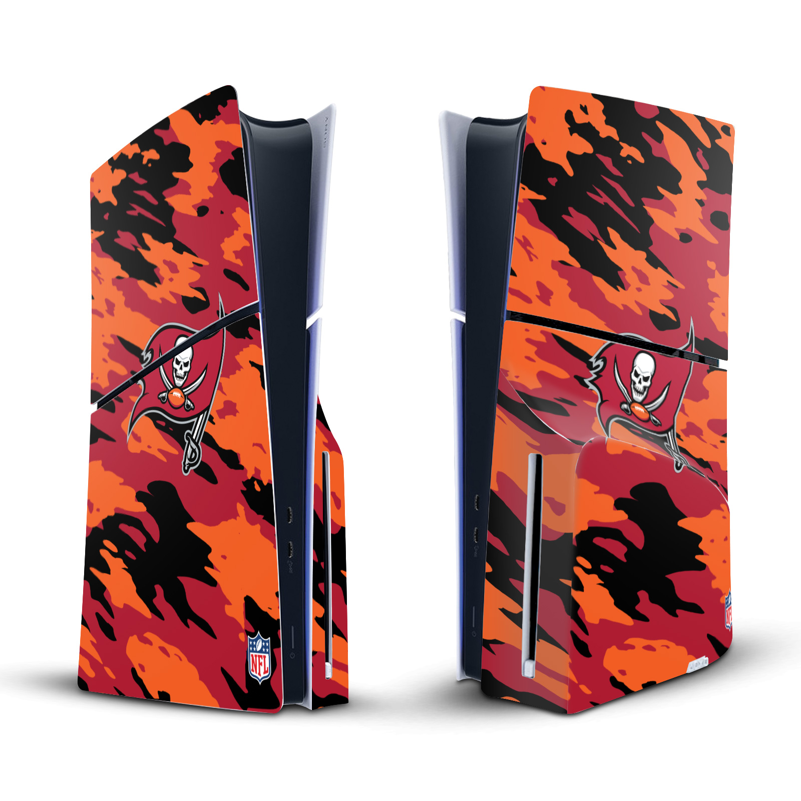 NFL TAMPA BAY BUCCANEERS VINYL SKIN FOR SONY PS5 SLIM DISC EDITION CONSOLE