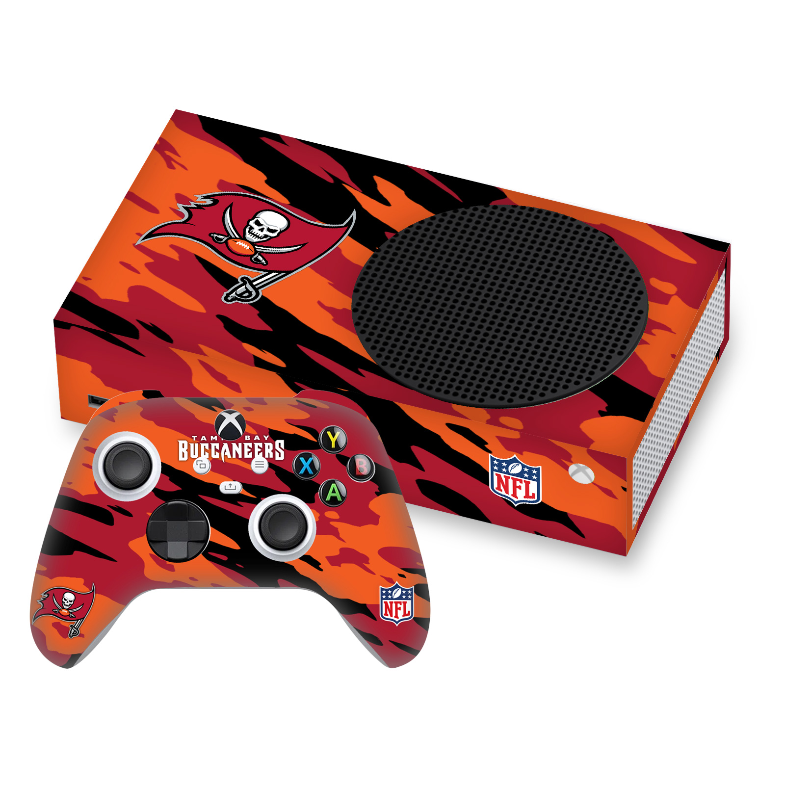 OFFICIAL NFL TAMPA BAY BUCCANEERS VINYL SKIN FOR SERIES S CONSOLE & CONTROLLER