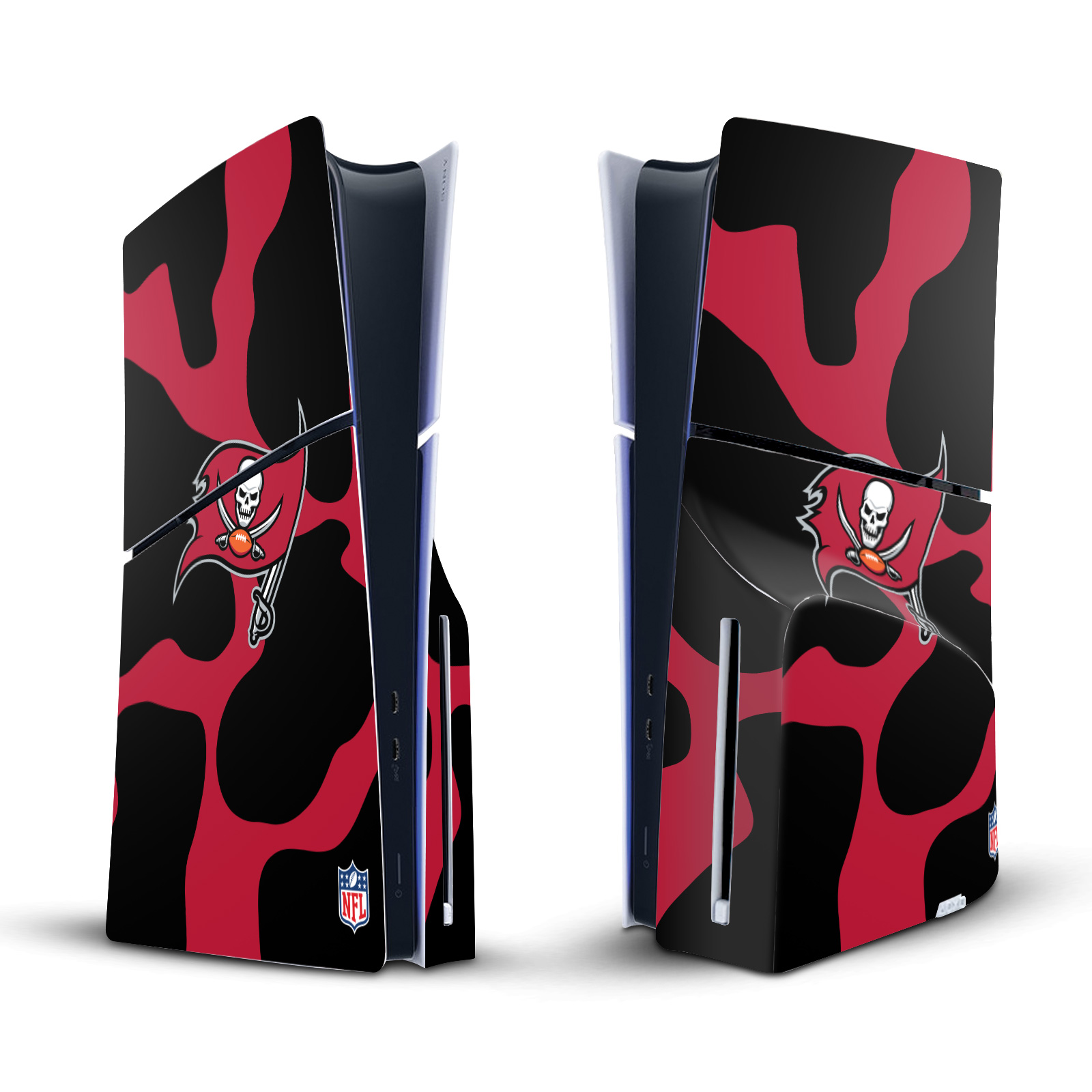 NFL TAMPA BAY BUCCANEERS VINYL SKIN FOR SONY PS5 SLIM DISC EDITION CONSOLE