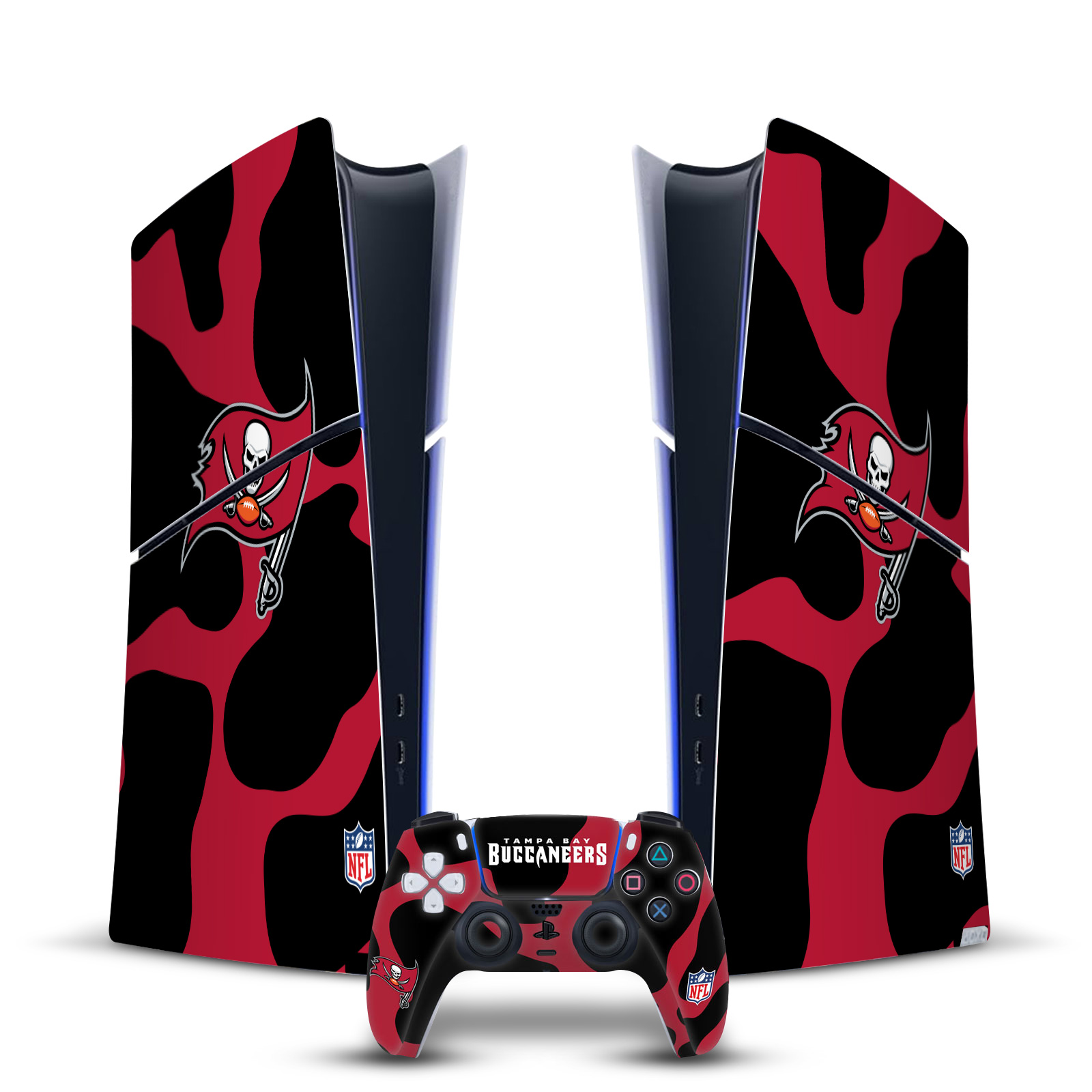 NFL TAMPA BAY BUCCANEERS VINYL SKIN FOR PS5 SLIM DIGITAL CONSOLE & CONTROLLER