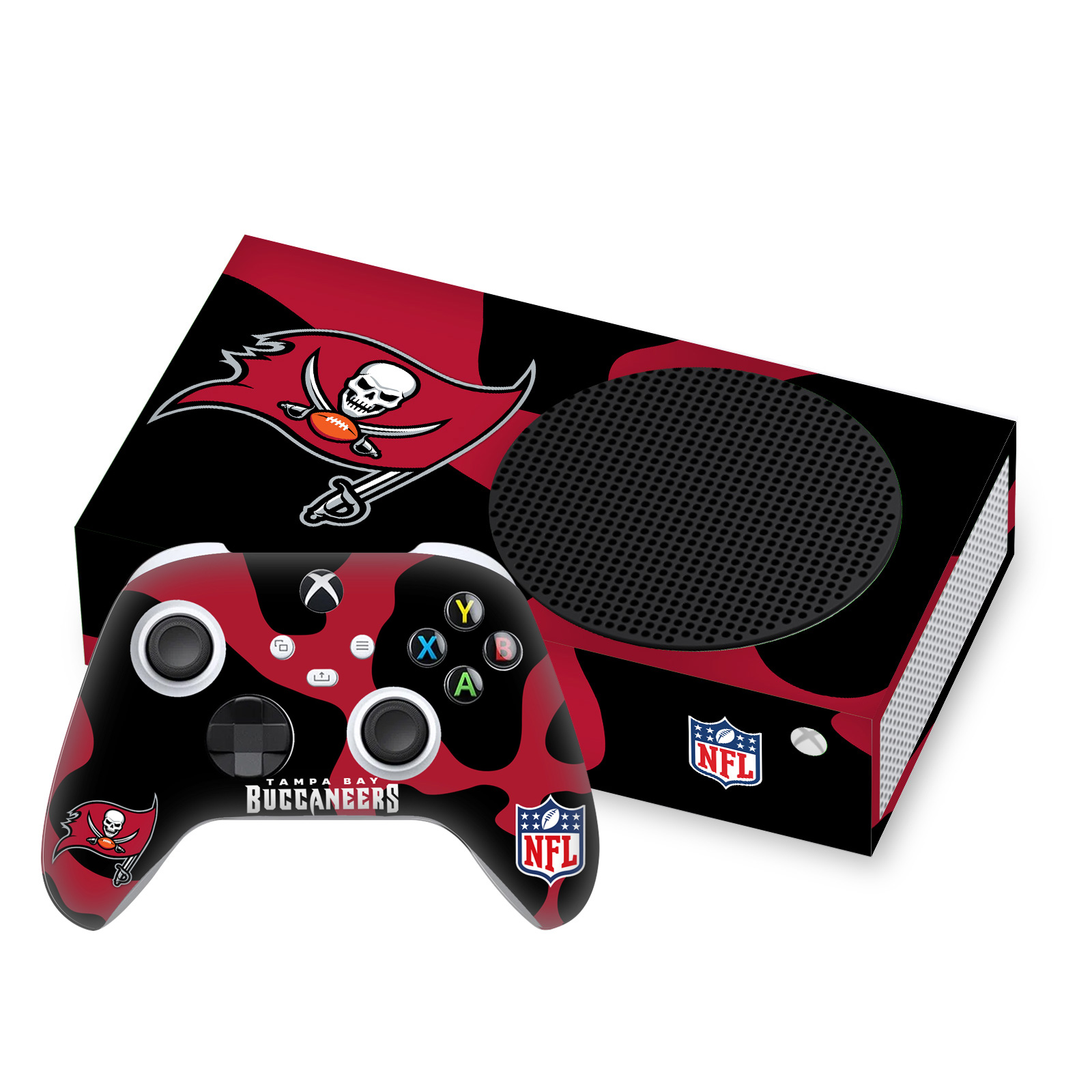 OFFICIAL NFL TAMPA BAY BUCCANEERS VINYL SKIN FOR SERIES S CONSOLE & CONTROLLER