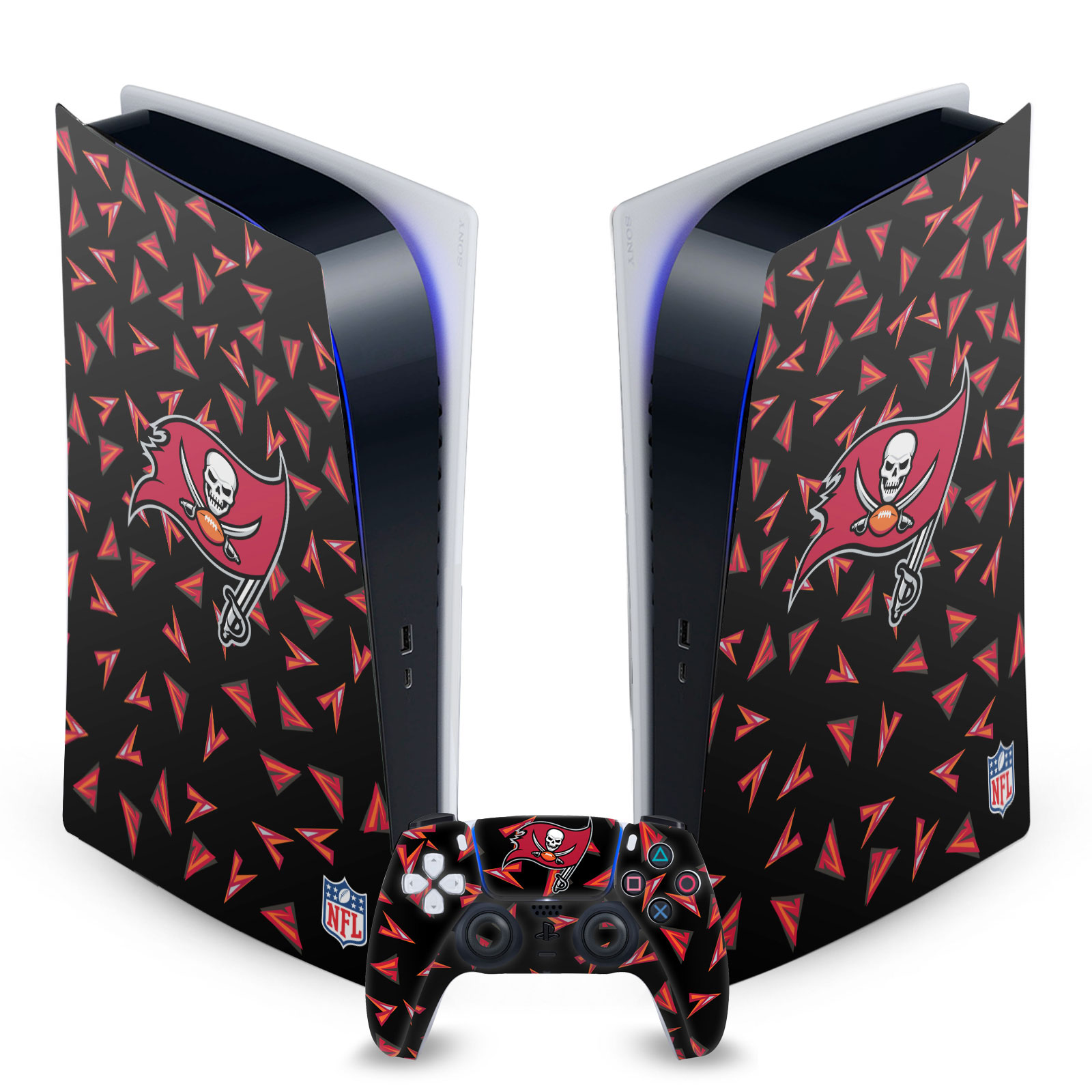 OFFICIAL NFL TAMPA BAY BUCCANEERS VINYL SKIN FOR SONY PS5 DIGITAL EDITION BUNDLE